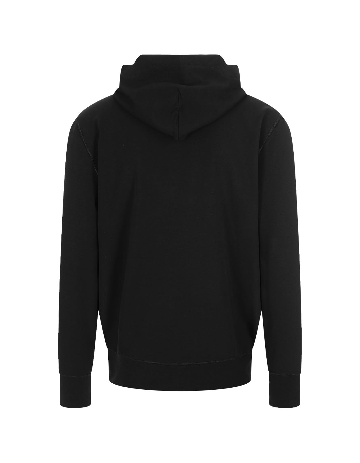 Shop Kiton Black Hoodie With Logo