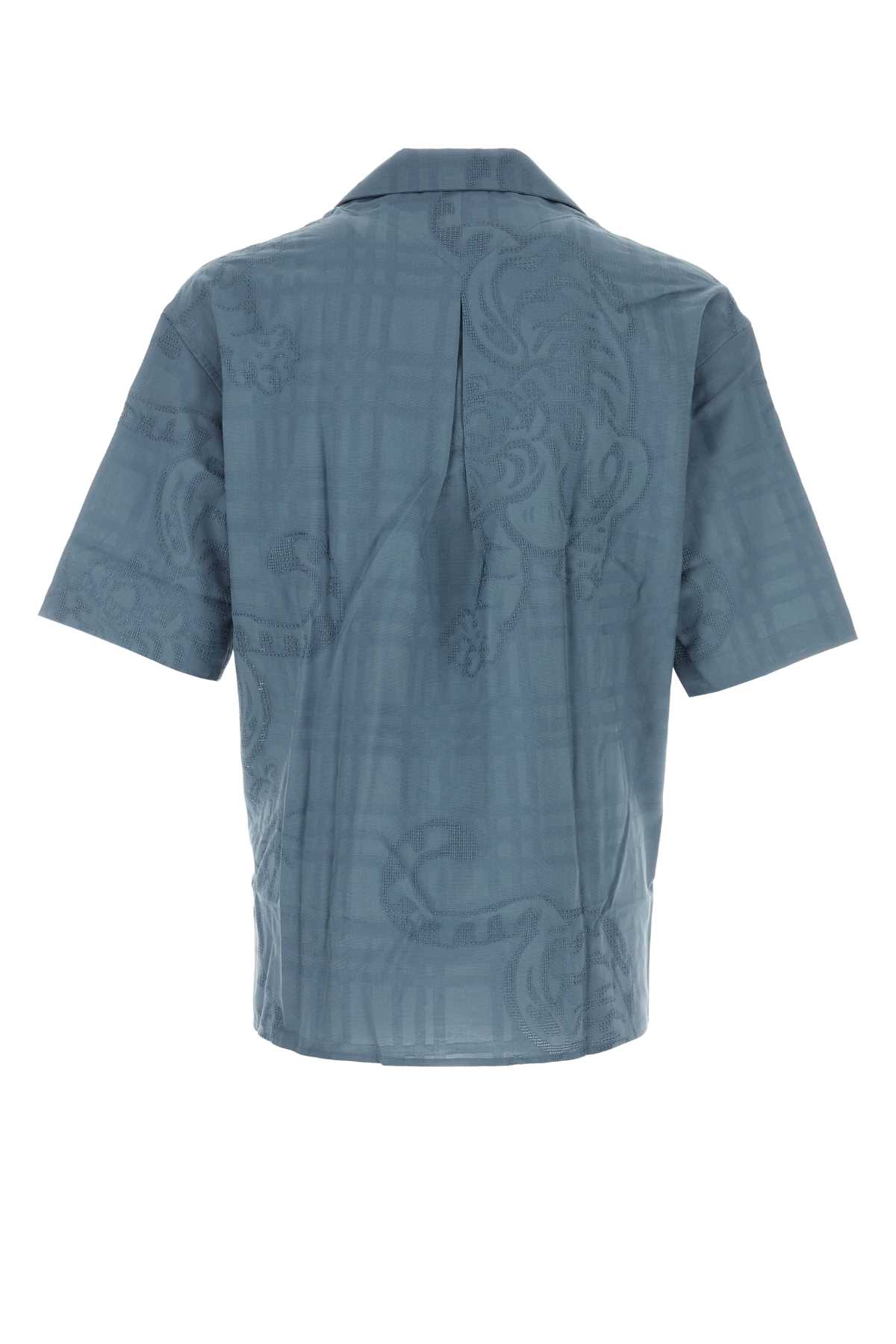 Shop Kenzo Air Force Cotton Blend Shirt In Blue