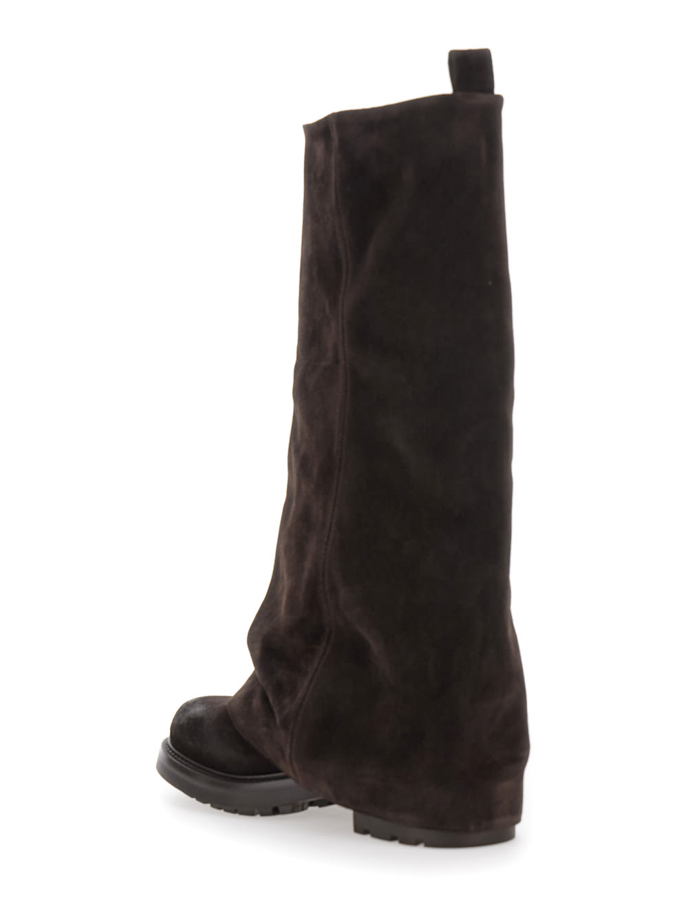 Strategia Ranger Folded Boots In Brown