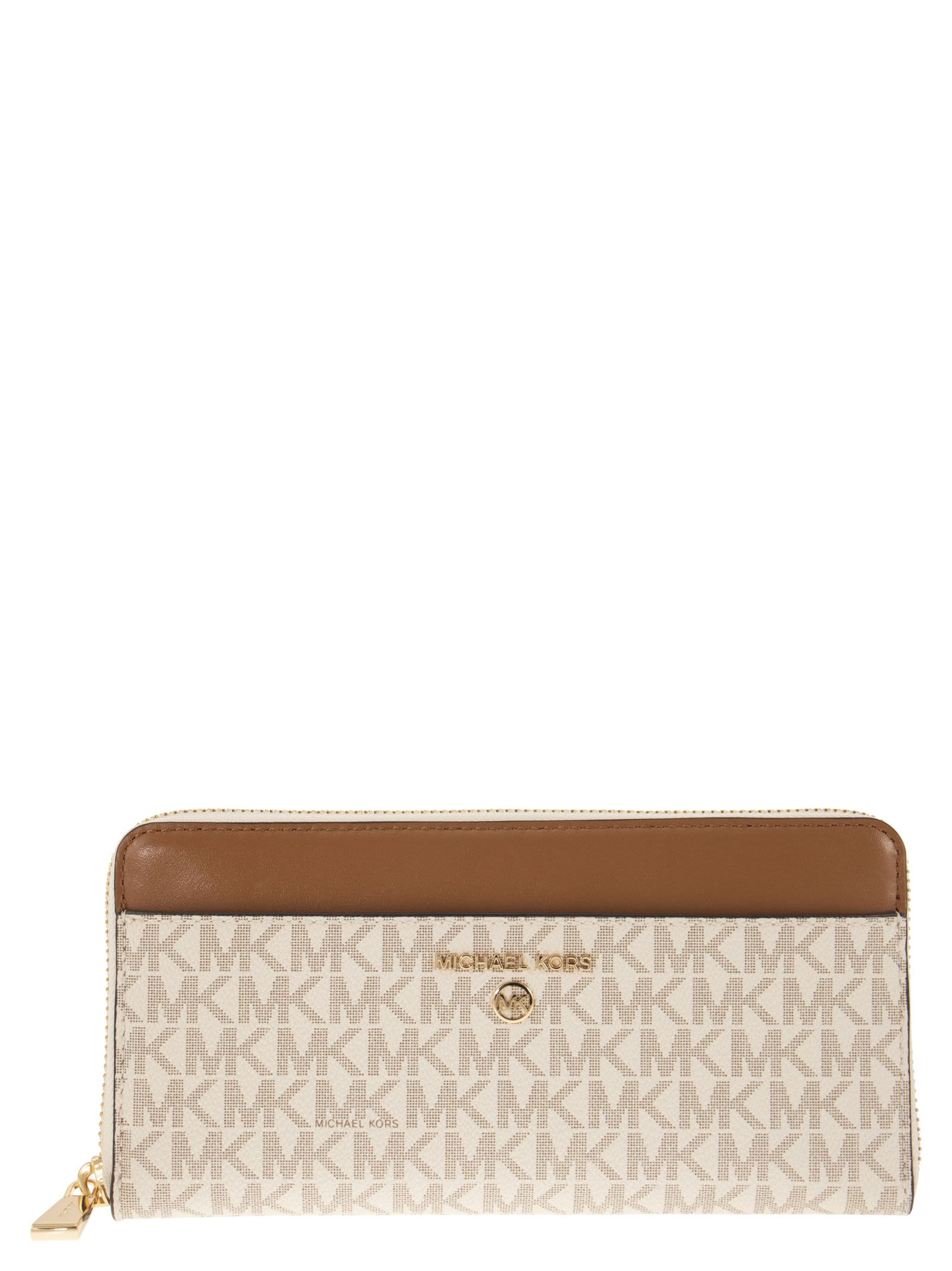 Michael Kors Continental Wallet With Printed Canvas
