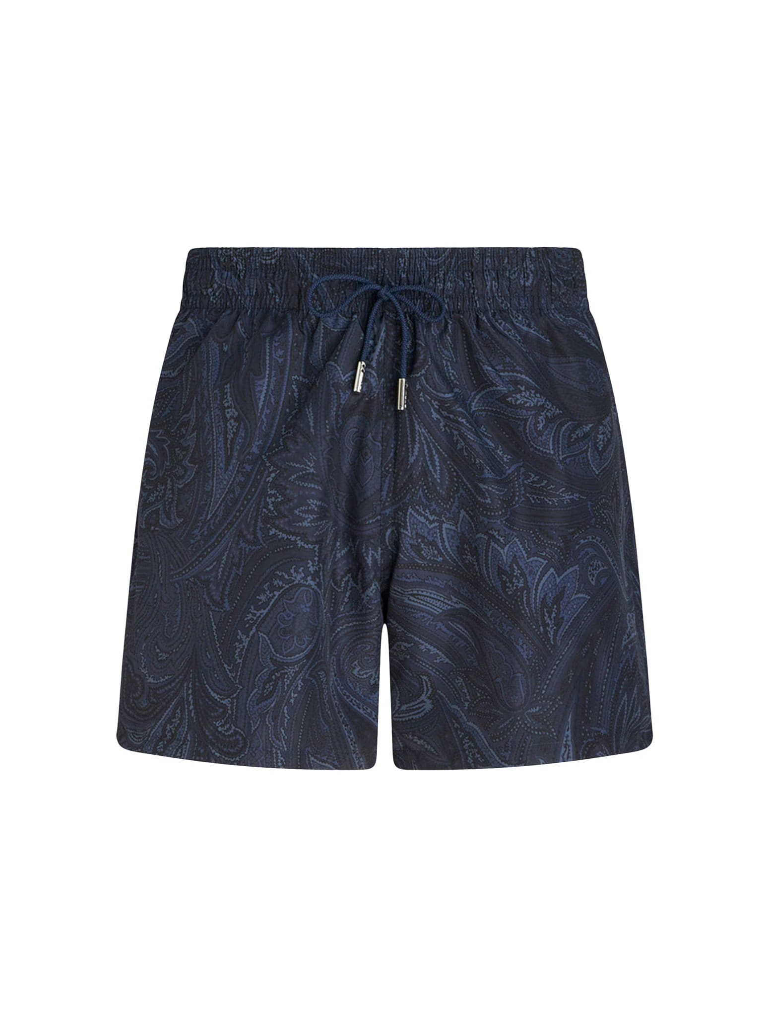 Shop Etro Swim-trunk Roma Pocket In Blue Multi