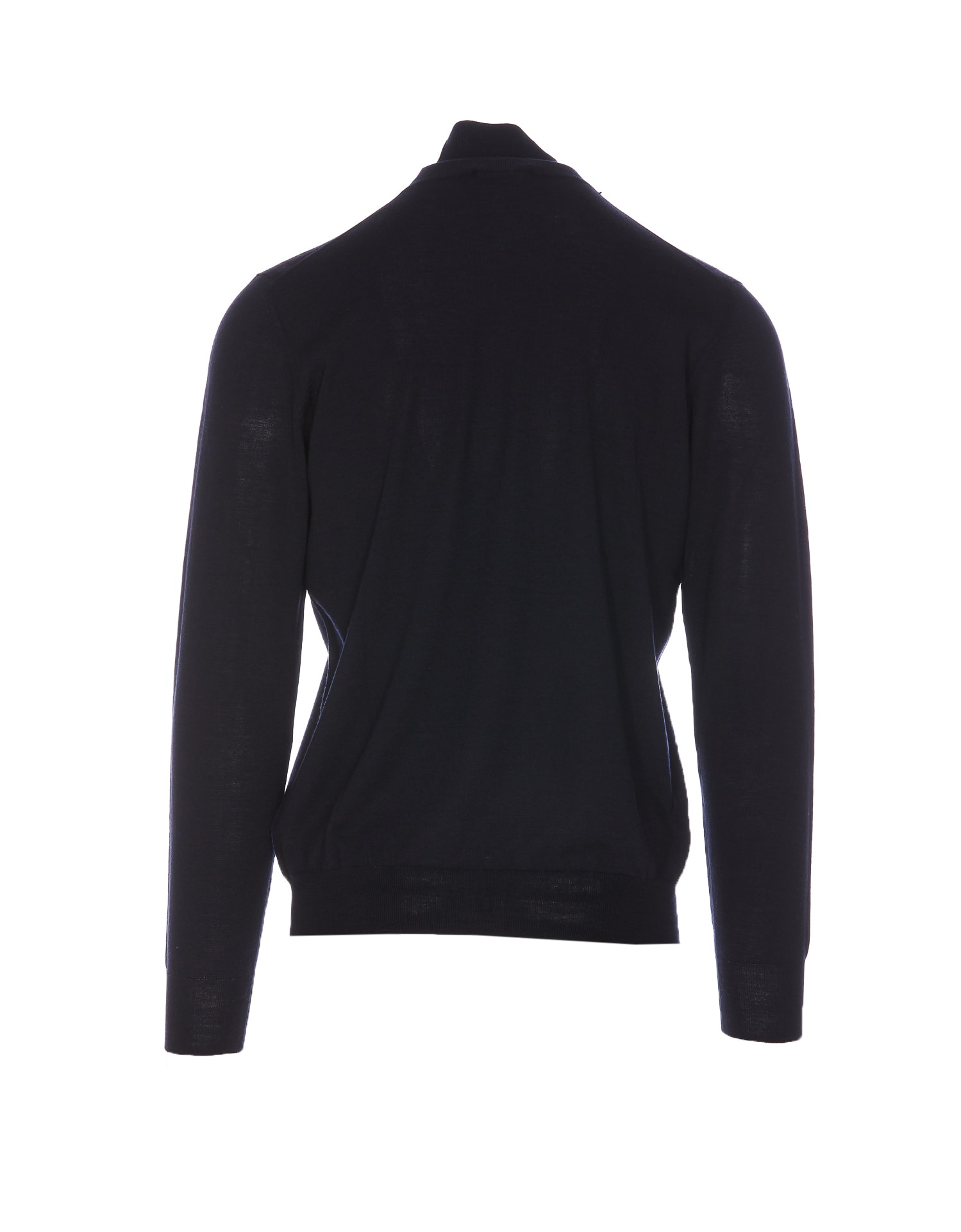 Shop Paolo Pecora Sweater In Blu Navy