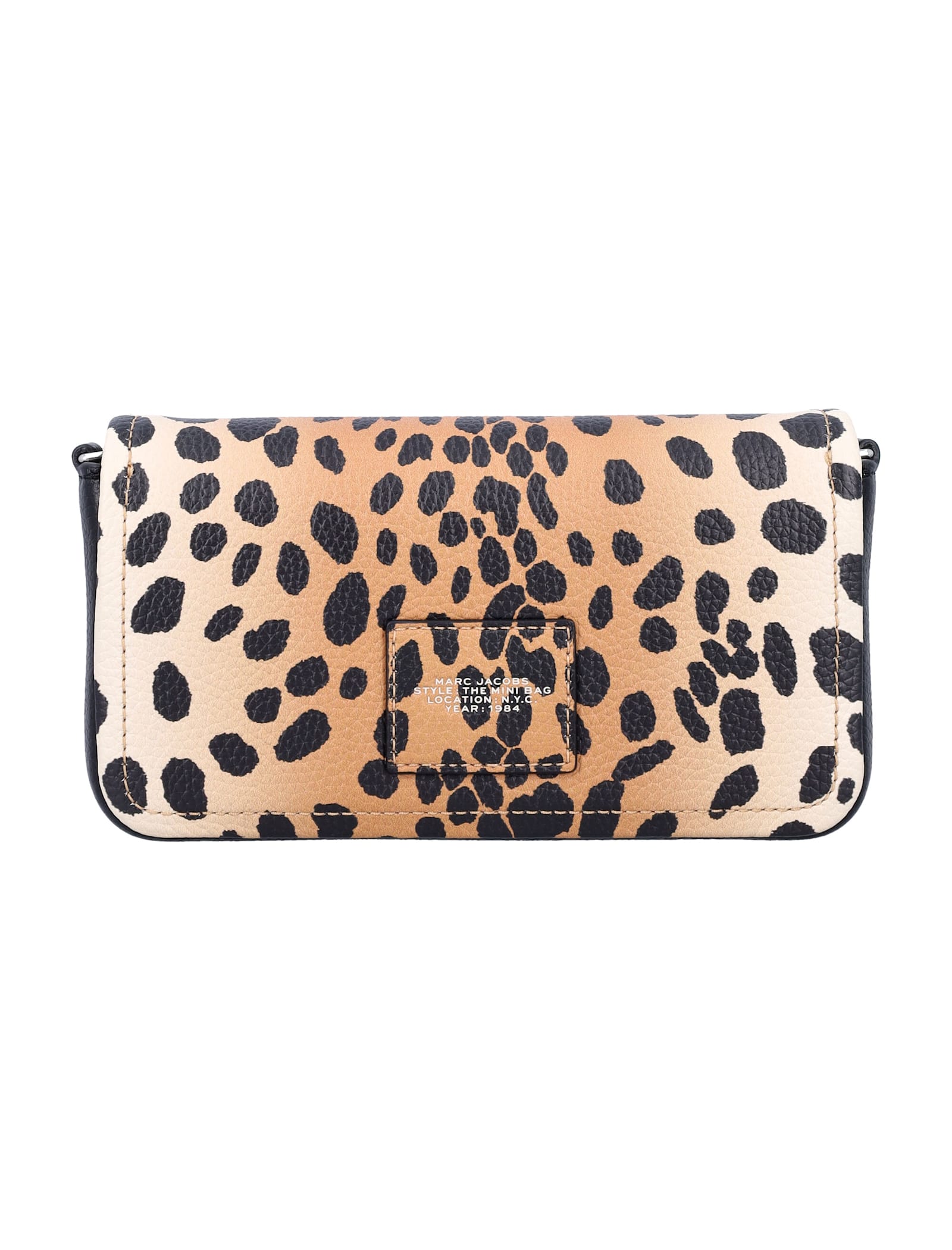 Marc Jacobs The Cheetah Chain Mini Bag In Black Cheetah