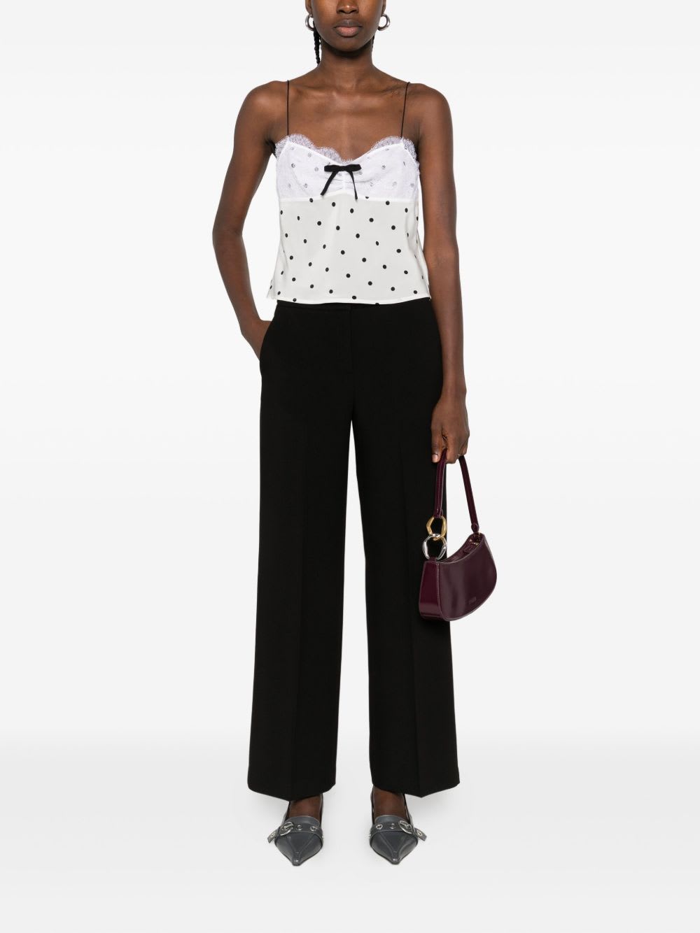 Via Masini 80 Straight-leg Trousers In Black