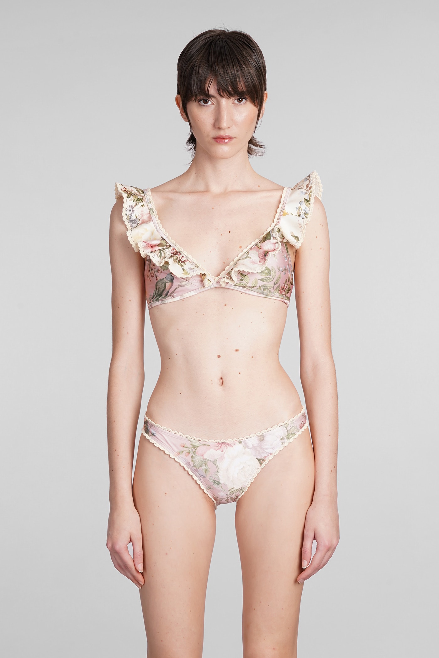 Beachwear In Rose-pink Polyamide