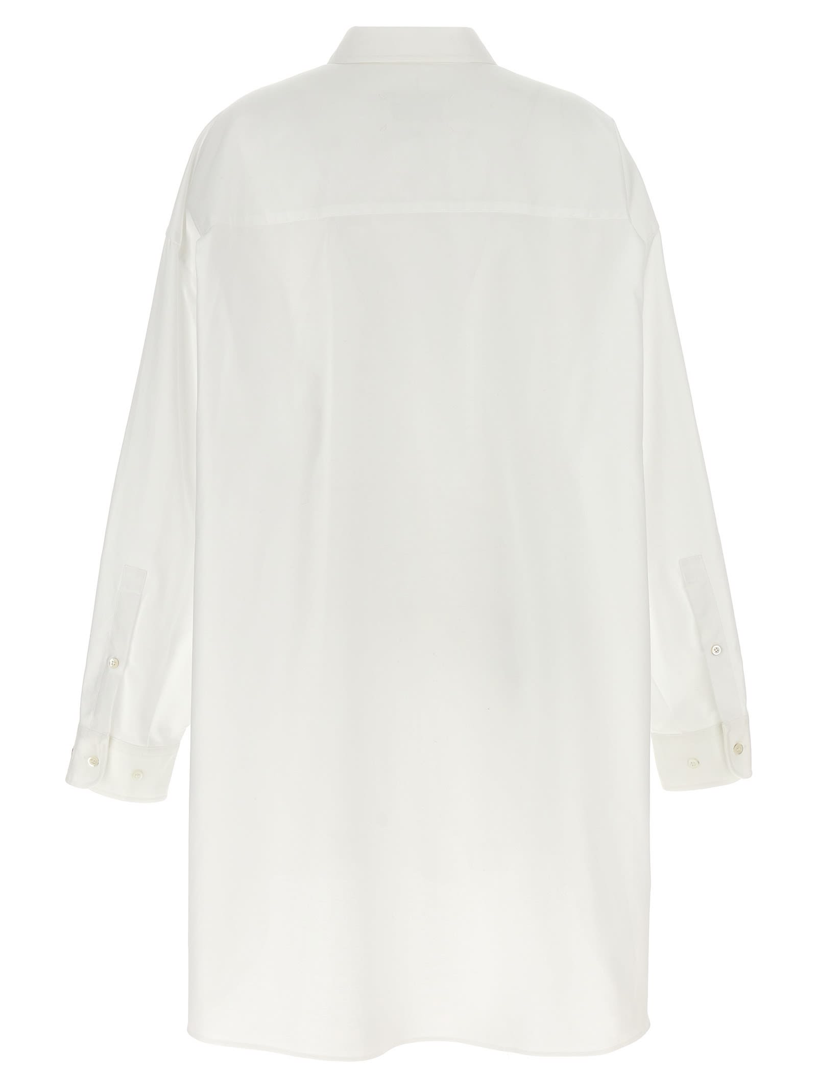 Shop Maison Margiela Chemisier Dress In White