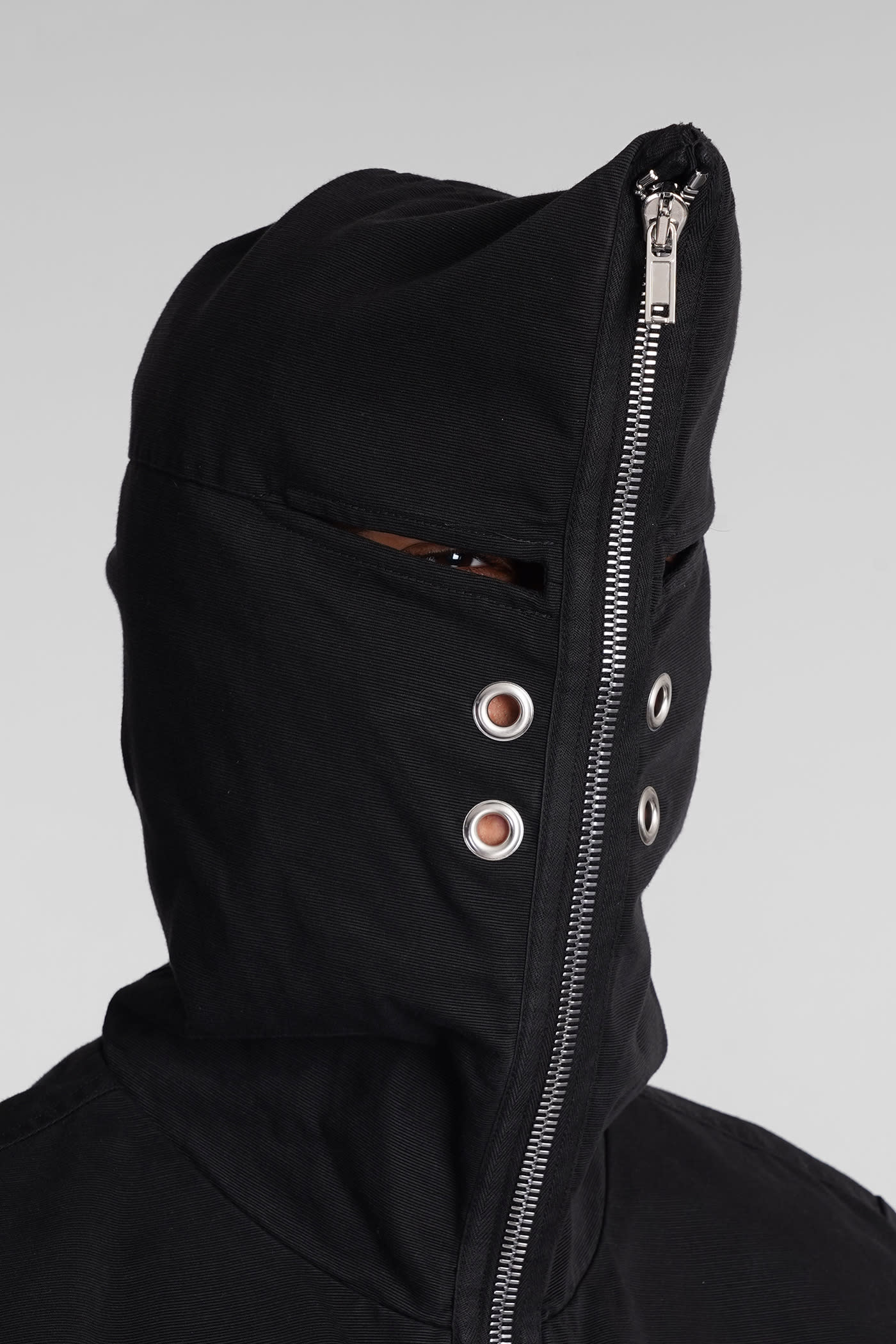 Drkshdw Men Gimp Flight Bomber Lyocell Jacket In Black