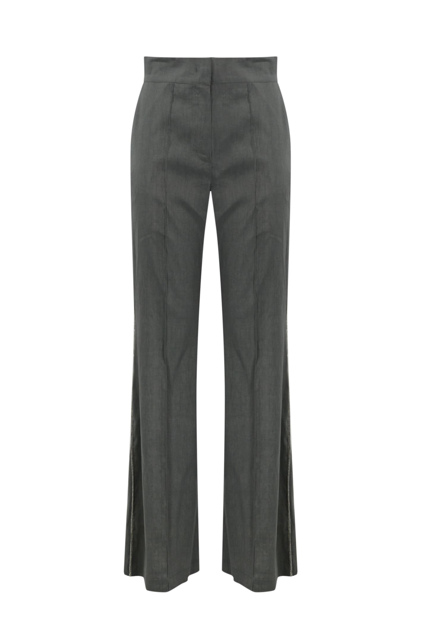 D. Exterior Faded Stretch Linen Trousers