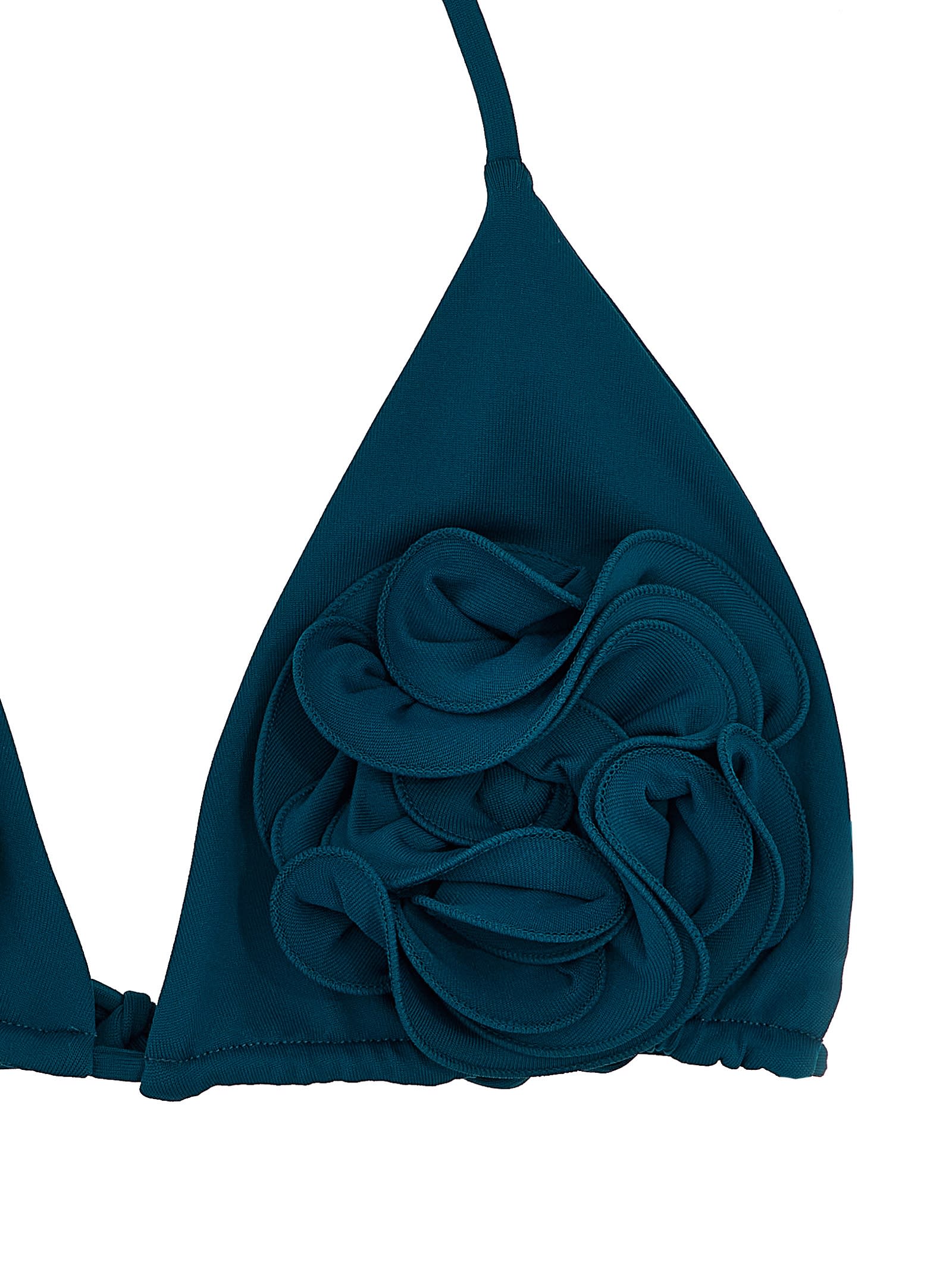 Shop Magda Butrym Swim Bra 01 Bikini Top In Blue