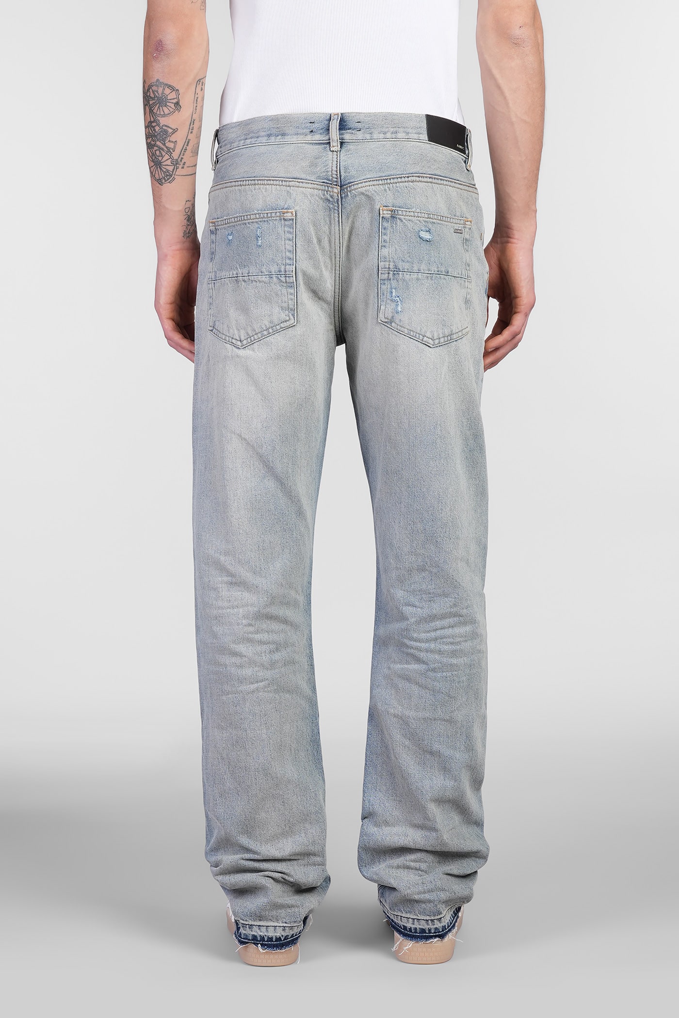Amiri Jeans In Blue Denim In Antique Indigo