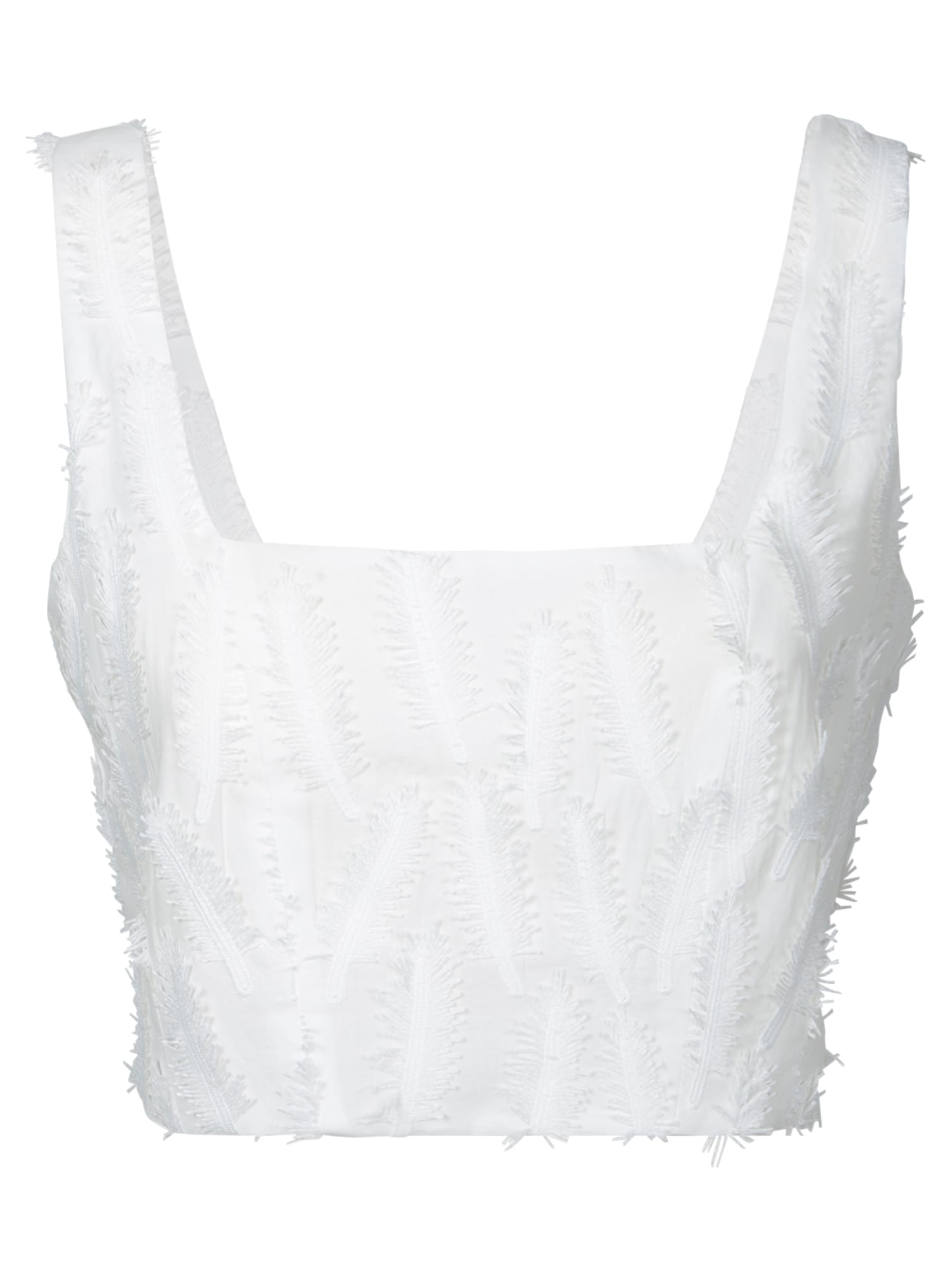 Shop Federica Tosi White Leaf Top
