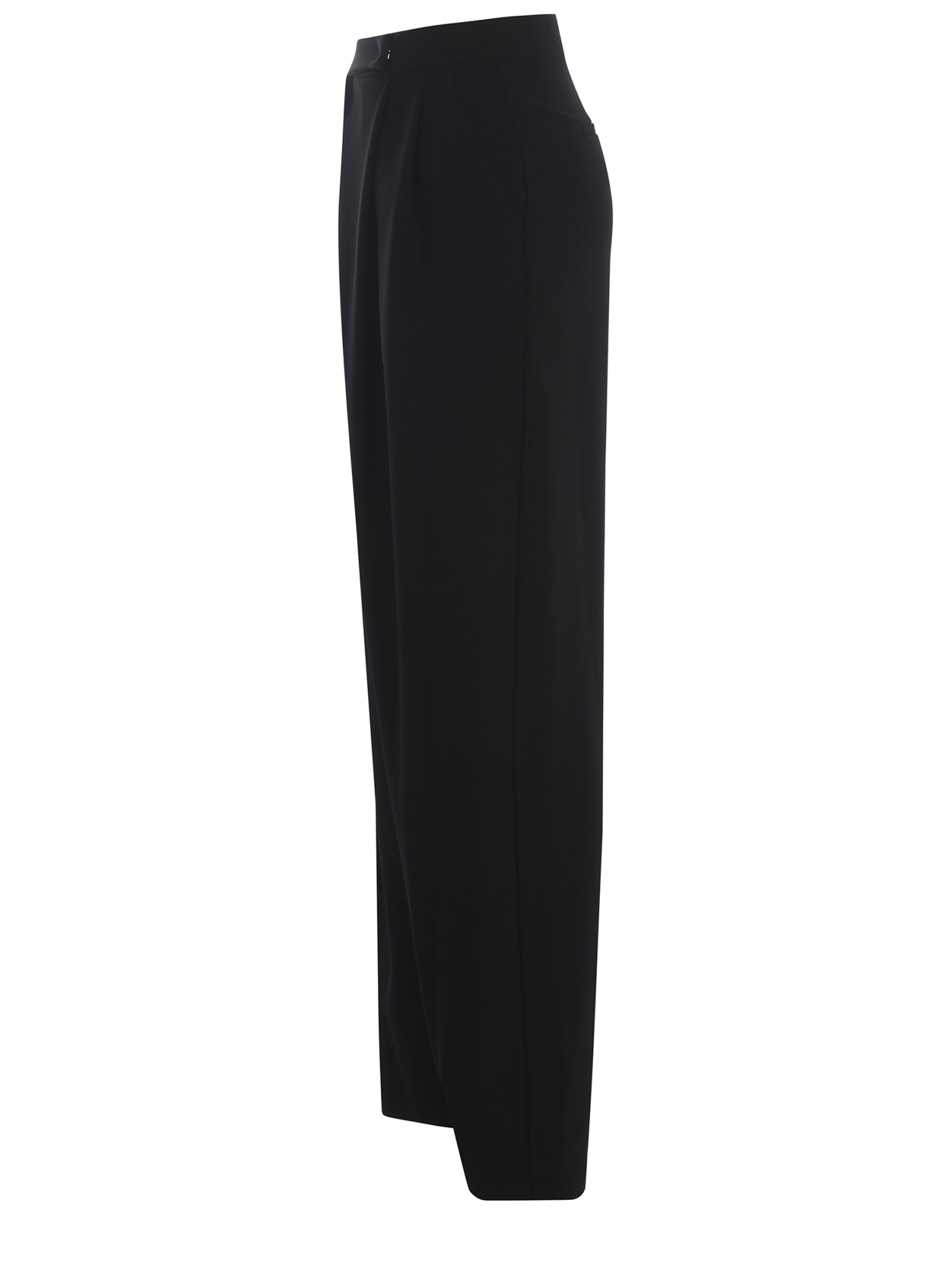 Shop Pinko Trousers  Montano Made Of Crêpe In Black