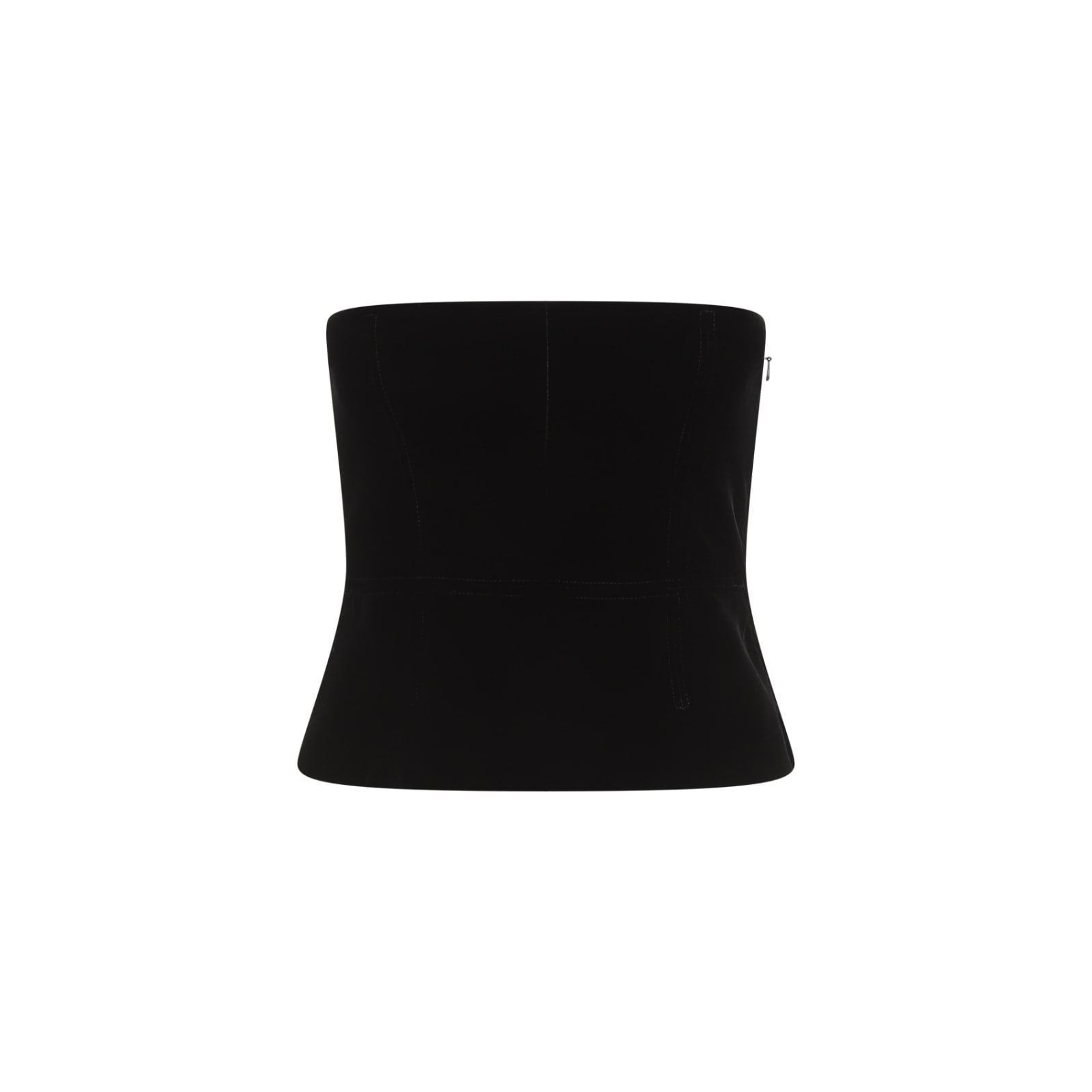 Shop Tom Ford Viscose Velvet Corset In Black