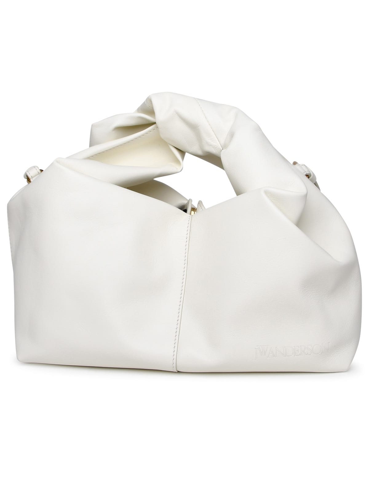Shop Jw Anderson White Leather Hobo Twister Bag