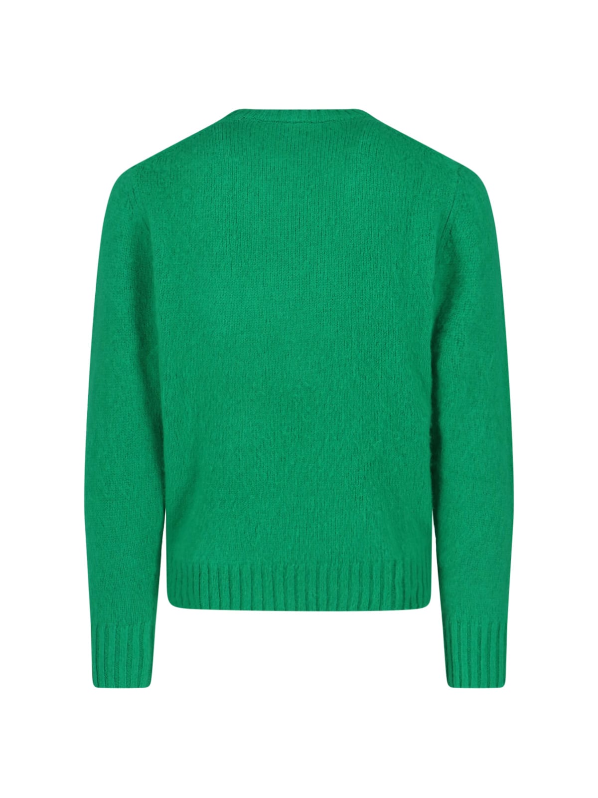Aspesi Shetland Wool Sweater In Green