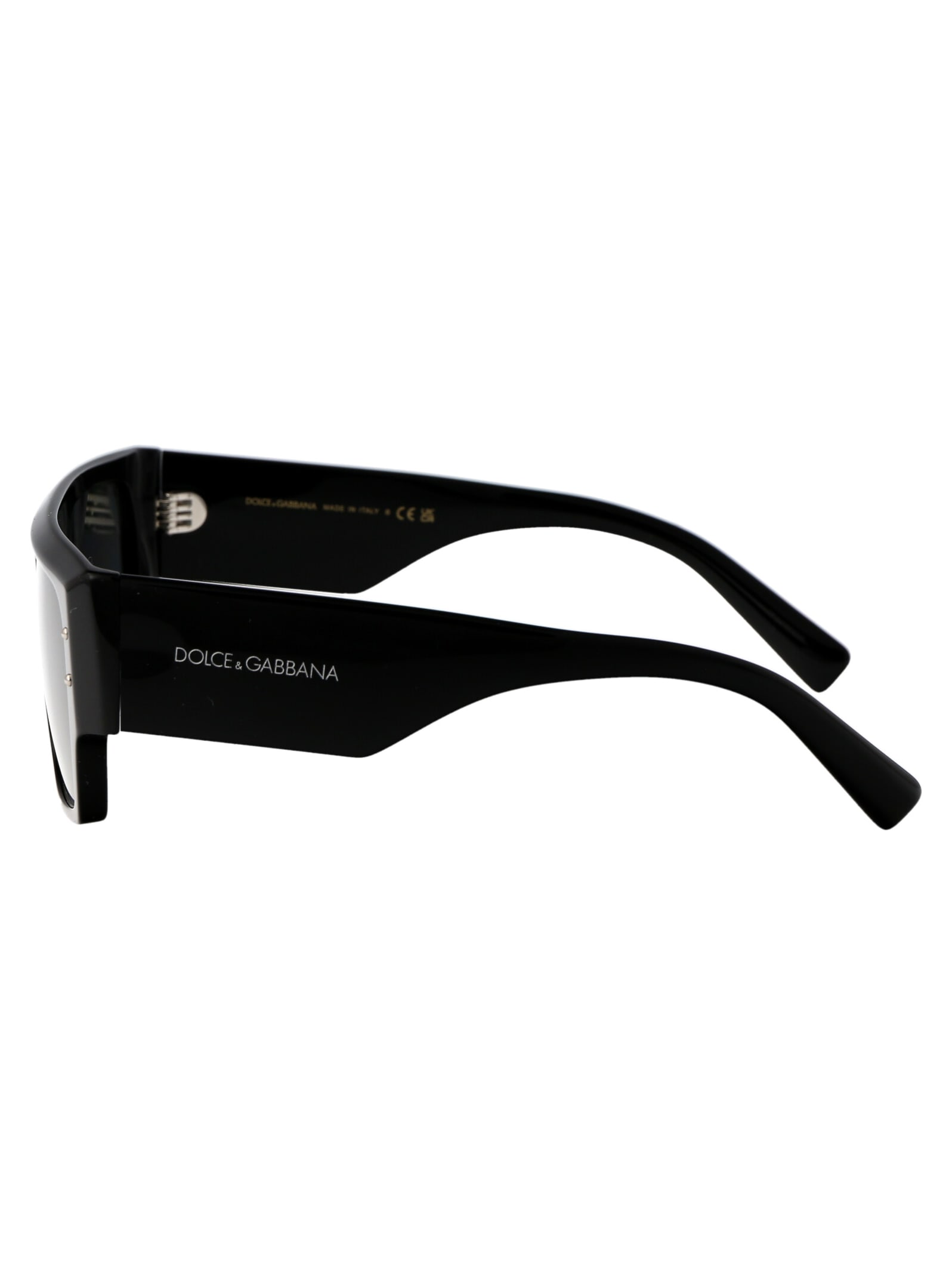 Shop Dolce &amp; Gabbana Eyewear 0dg4459 Sunglasses In 501/87 Black