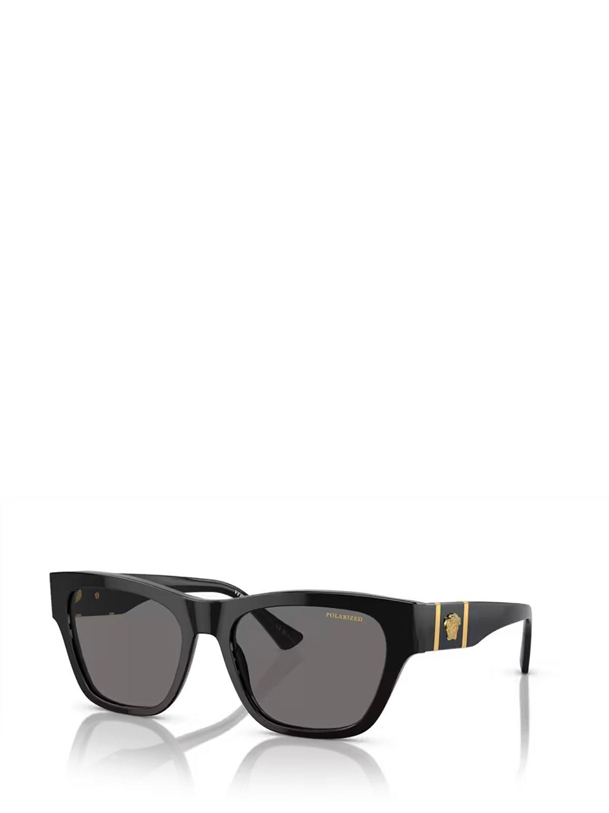 Shop Versace Square Frame Sunglasses In Gb1/81