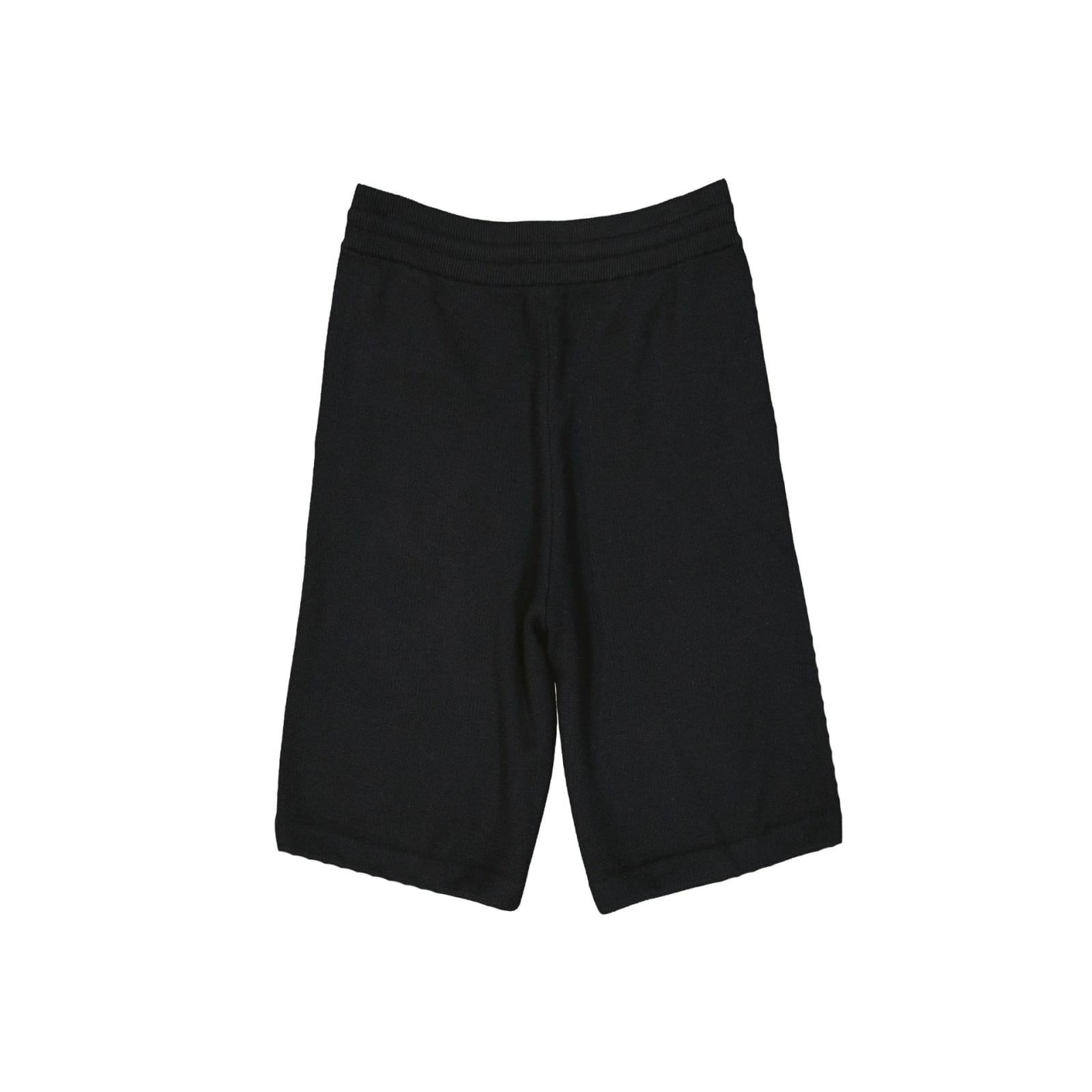 Shop Burberry Wool Shorts In Black