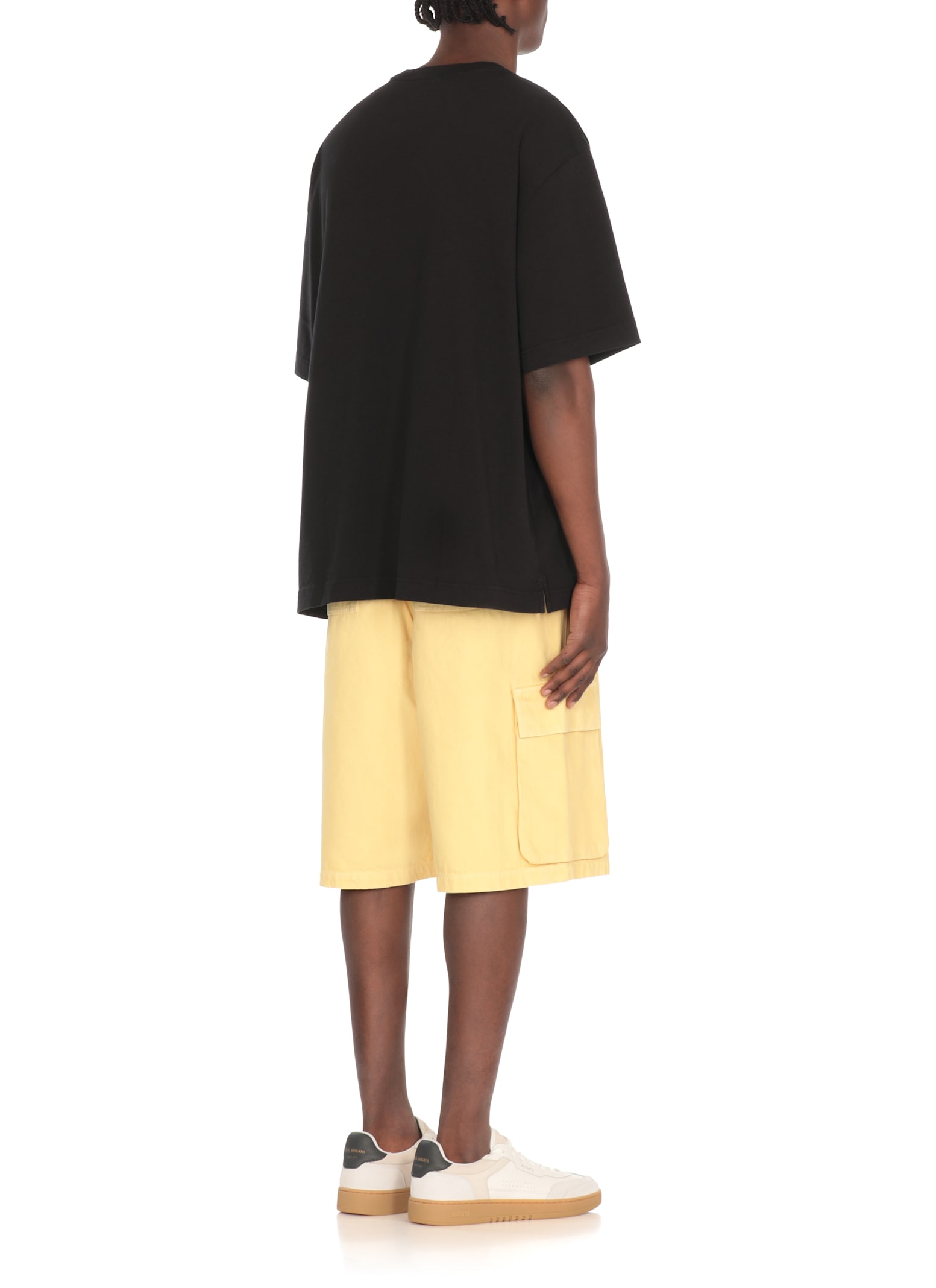 Maison Kitsuné Logo Embroidery Crewneck T-shirt