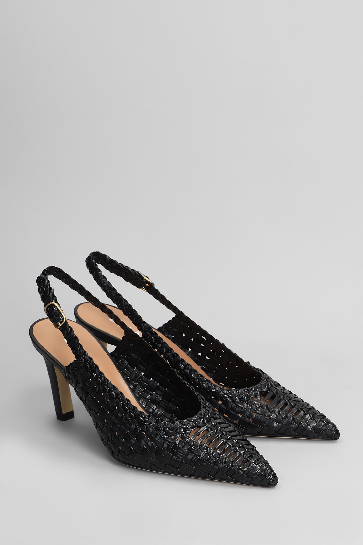 Shop Lella Baldi Pumps In Black Leather