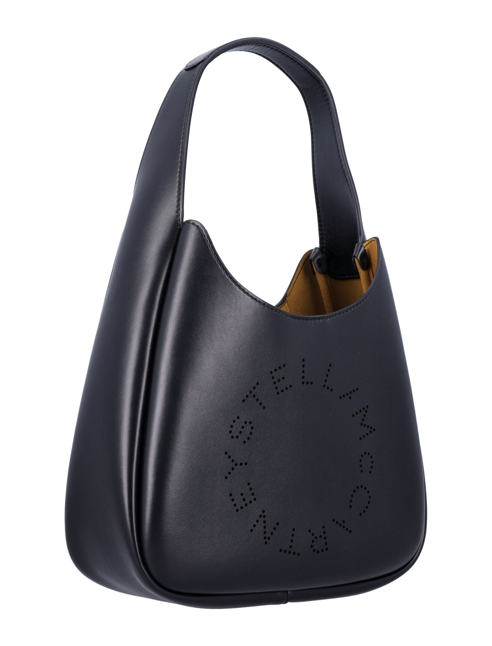 Shop Stella Mccartney Small Hobo Tote Bag In Black