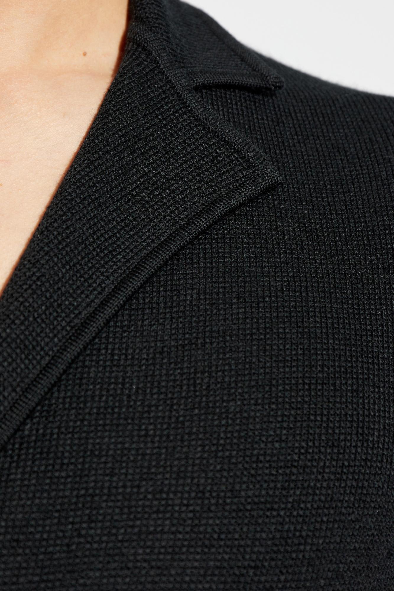 Giorgio Armani Wool Double-breasted Blazer In Uc001