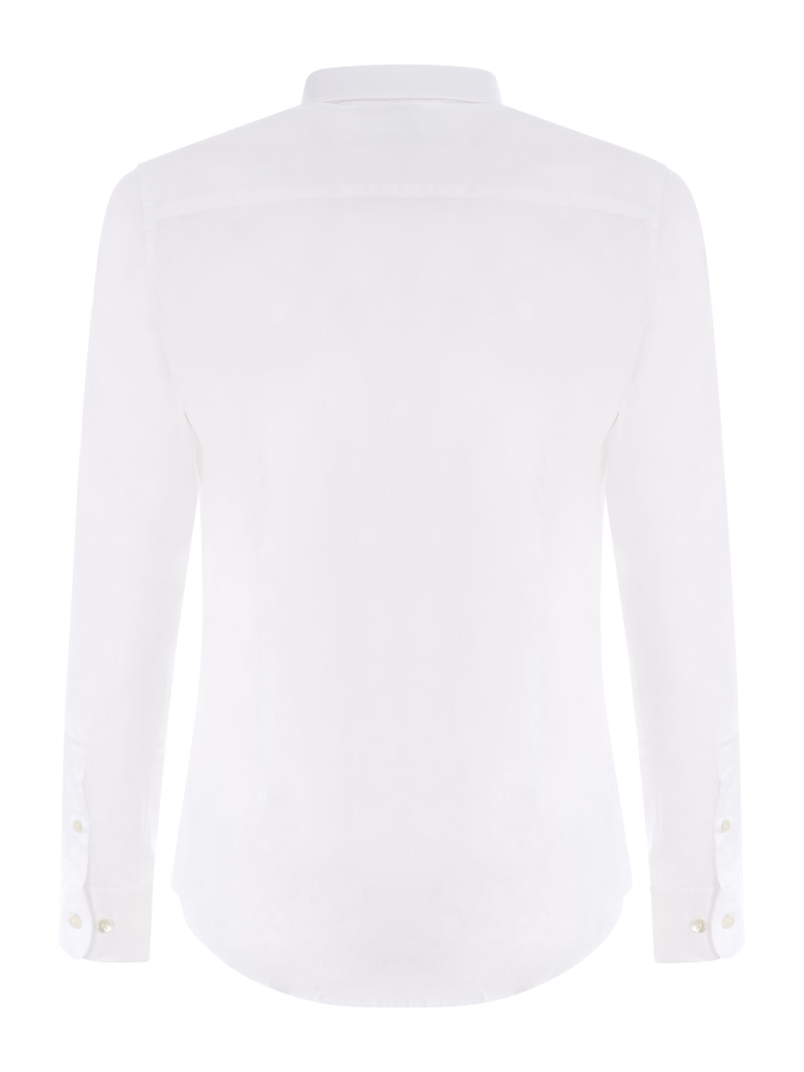 Giorgio Armani White Poplin Shirt  In White