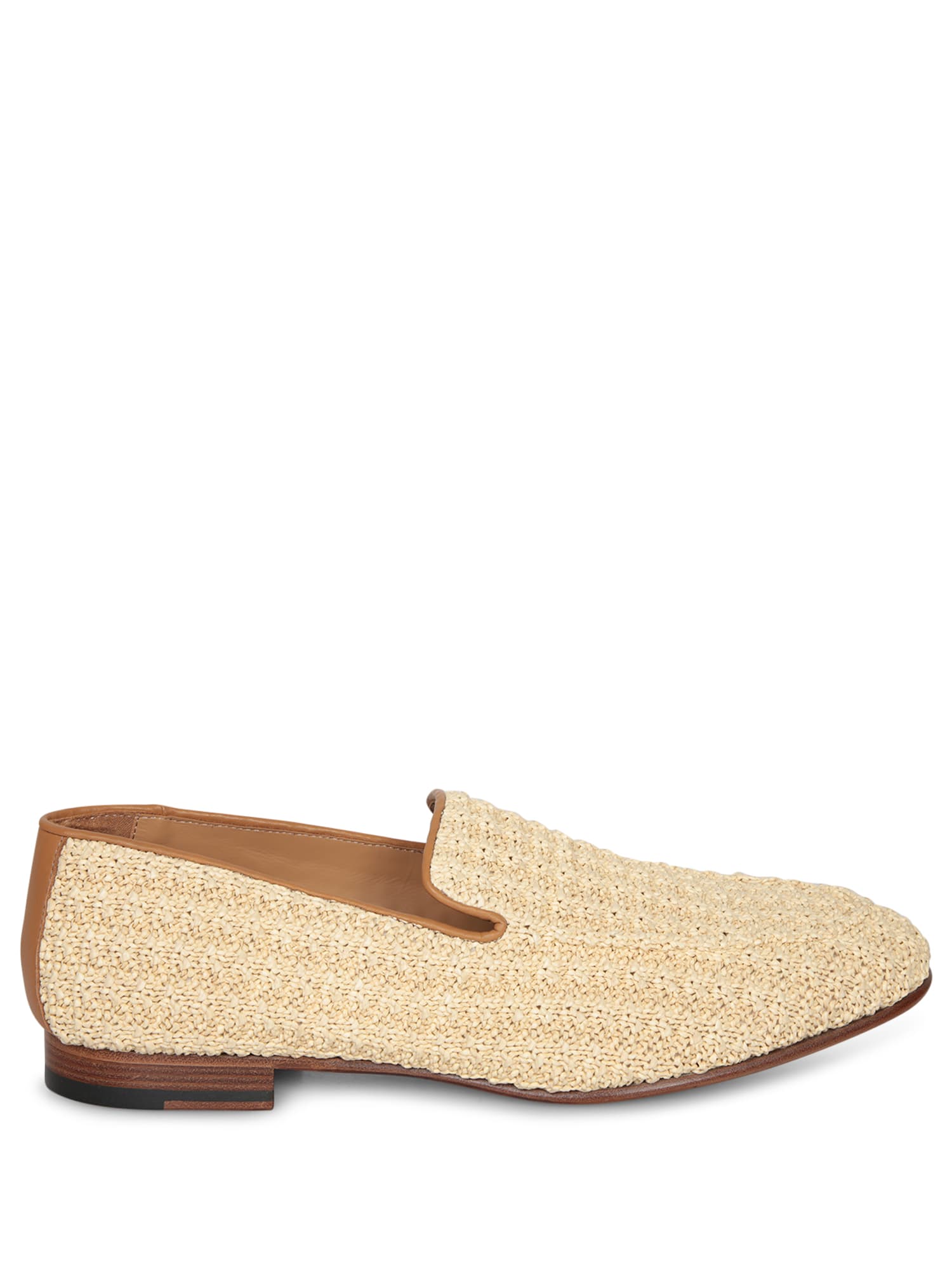 Beige Raffia Loafer
