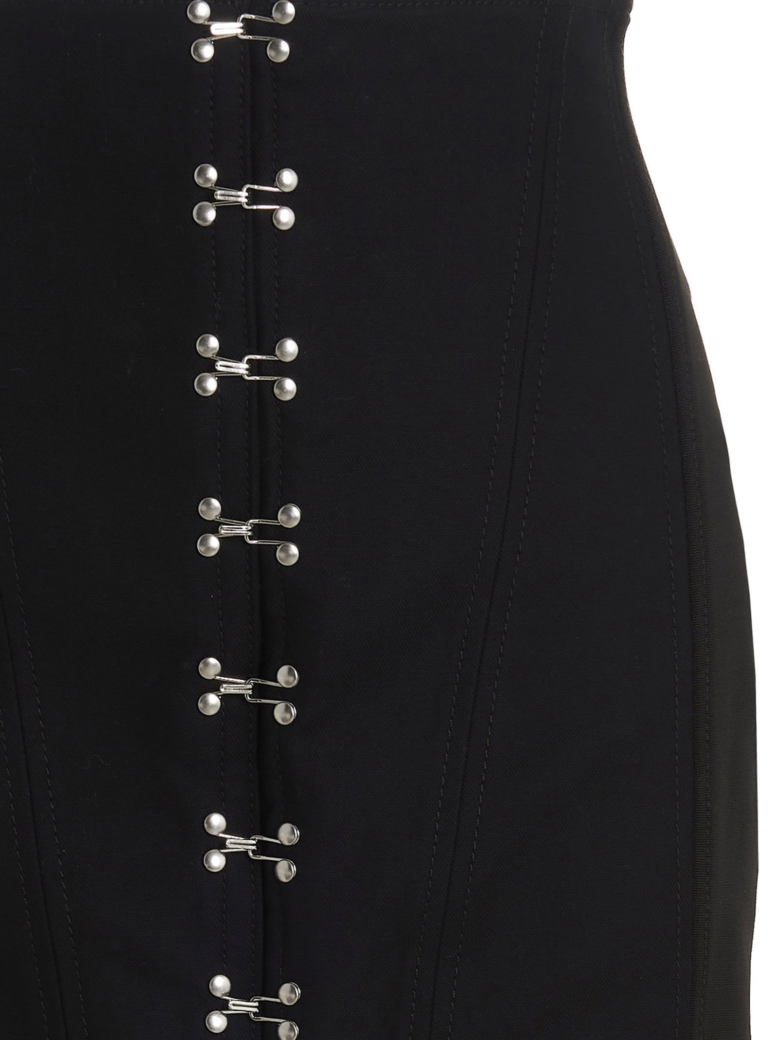 Shop Dion Lee Corset Carter Skirt In Black