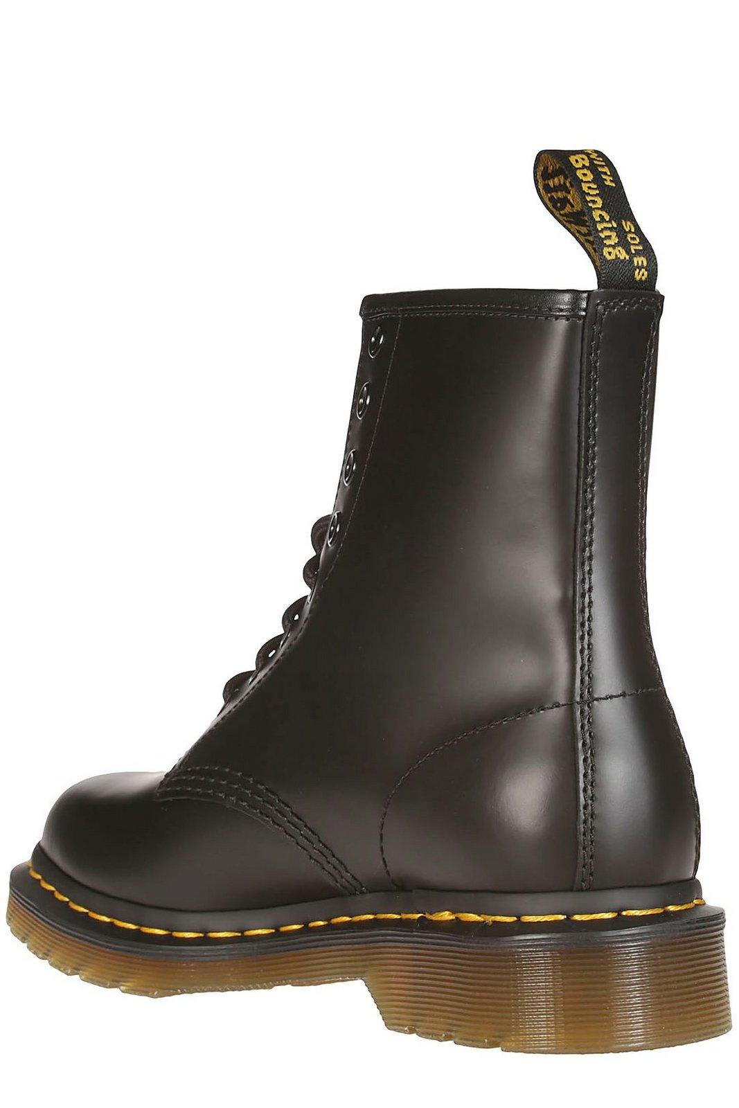 Shop Dr. Martens' Round-toe Lace-up Ankle Boots In Nero