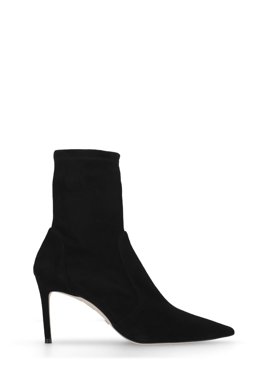 Stuart Weitzman Pointed Toe Stiletto Heel Ankle Boots In Black