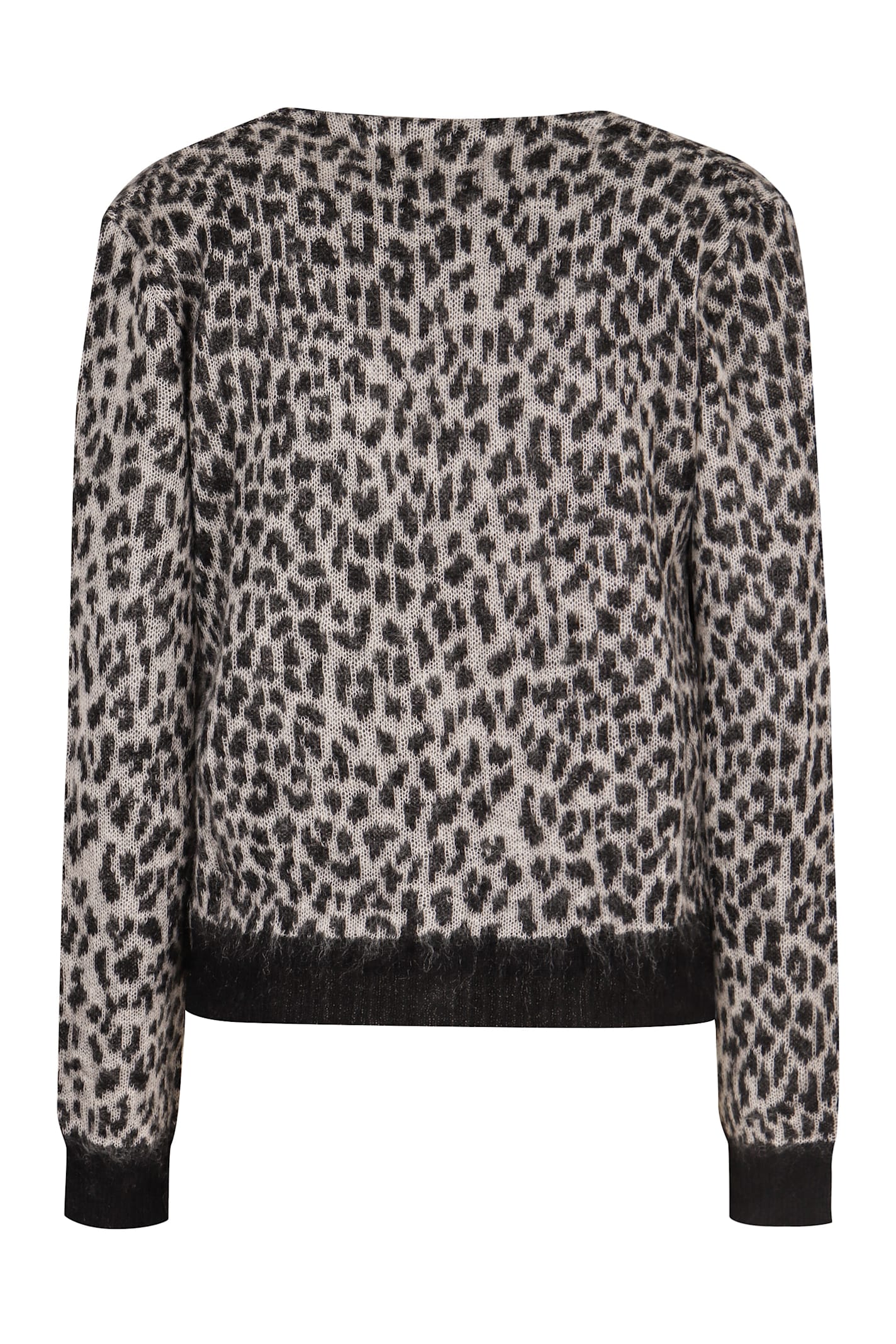 Shop Max Mara Acume Jacquard Knit Cardigan In Animalier