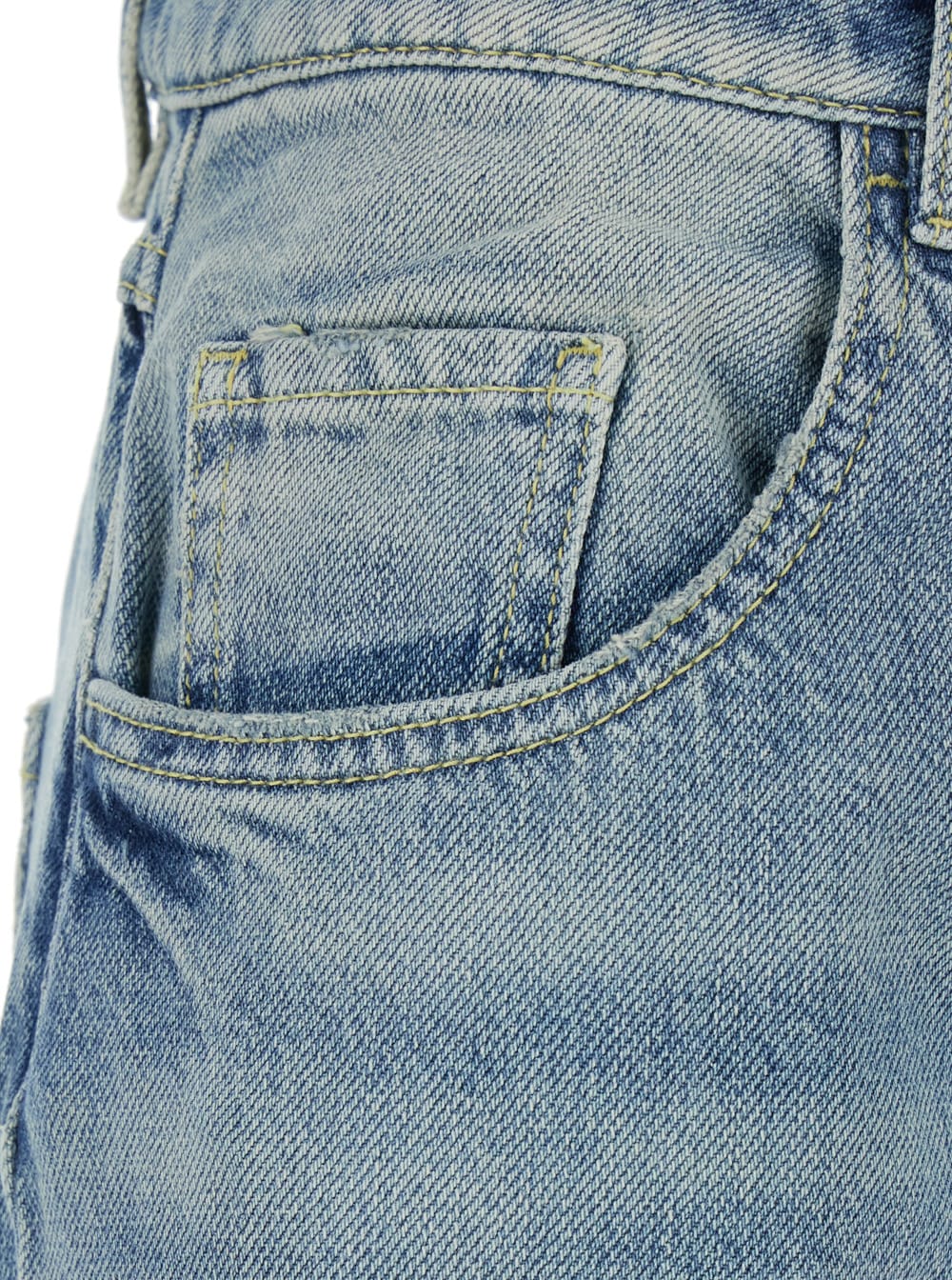 Icon Denim Poppy Blue Jeans With Medium Rise And Logo Patch On The Rear In Denim Woman In Blu