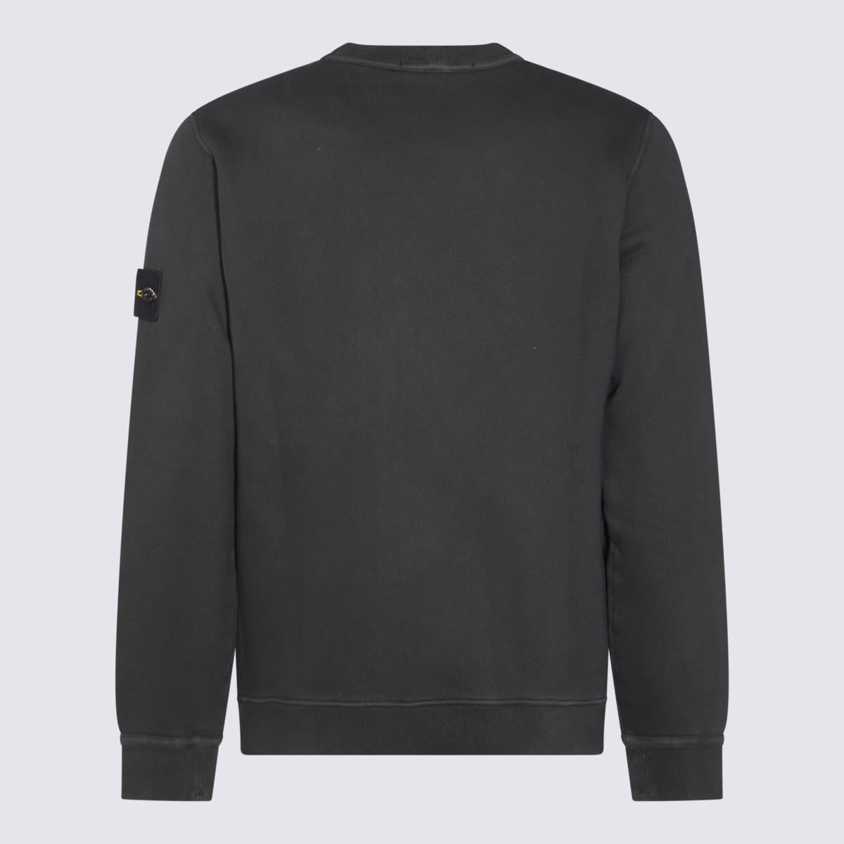 Shop Stone Island Grey Cotton Sweatshirt In Lead Grey