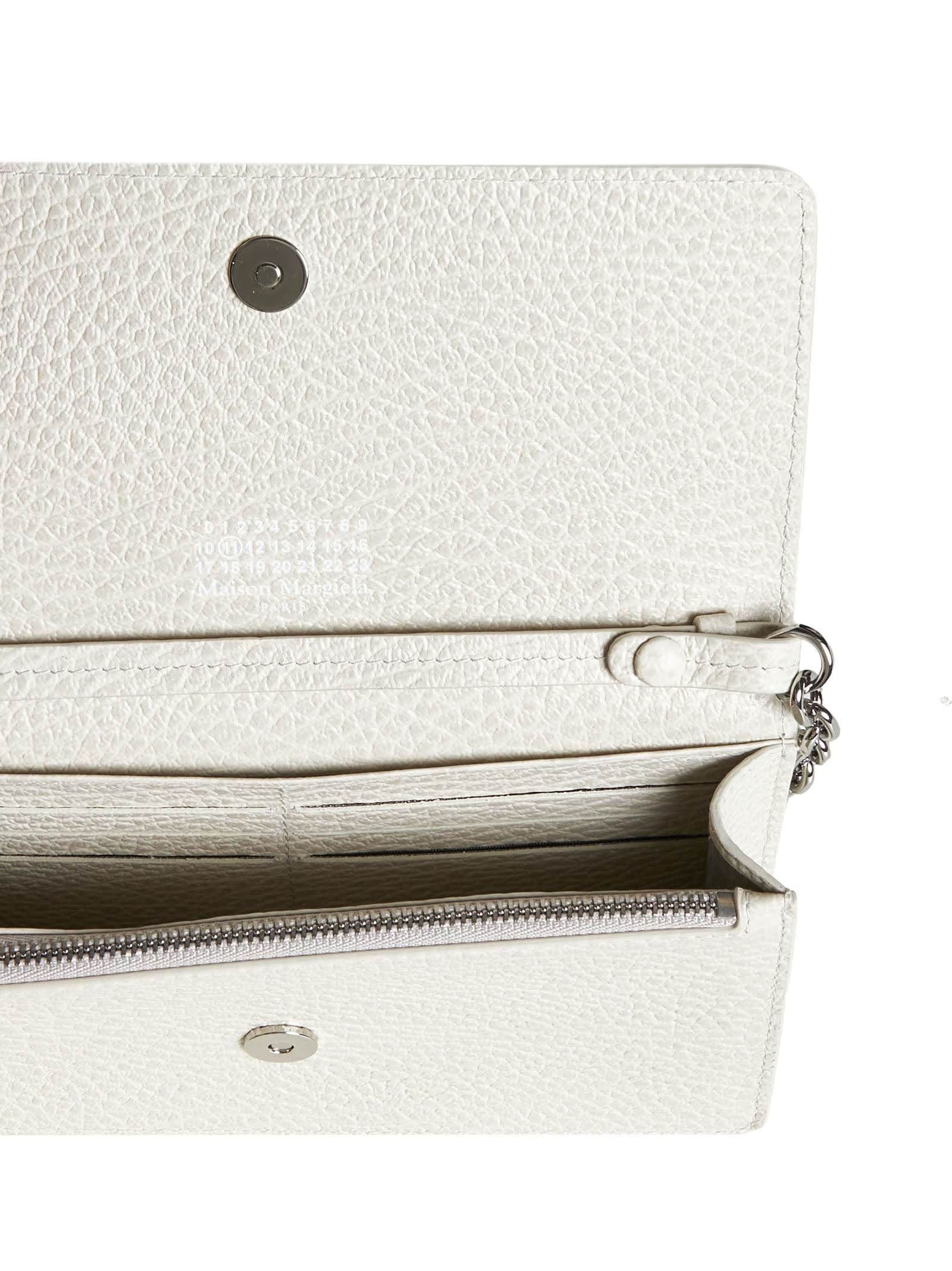 Shop Maison Margiela Wallet In Greige