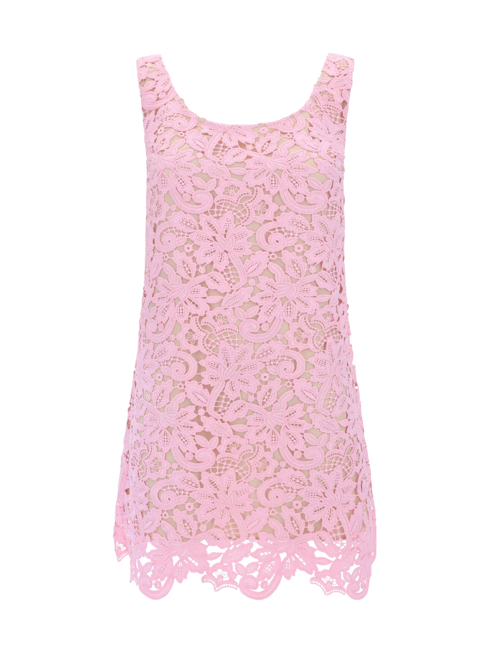 Shop Self-portrait Mini Dress In Pink