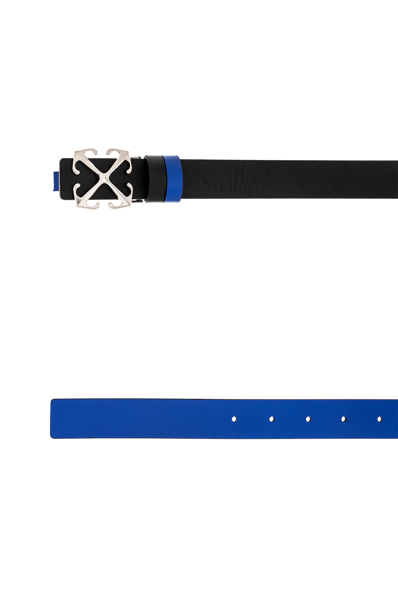 Off-White Abbey Stone Diagonal Arrow Buckle Leather Belt - ShopStyle