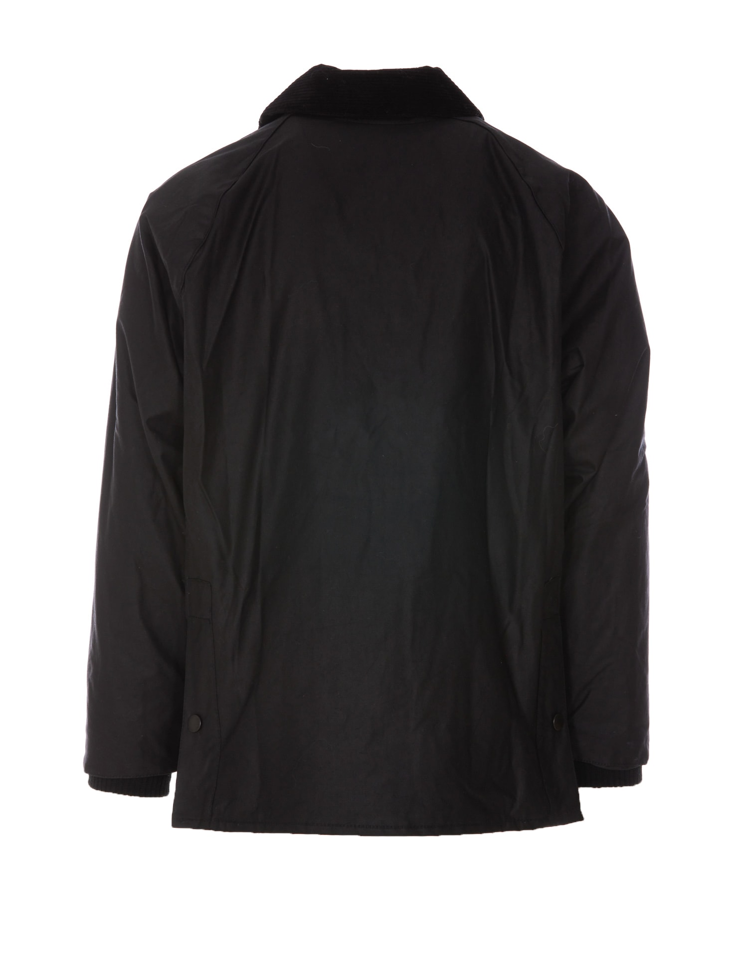 Barbour Black Waxed Cotton Classic Jacket In Black