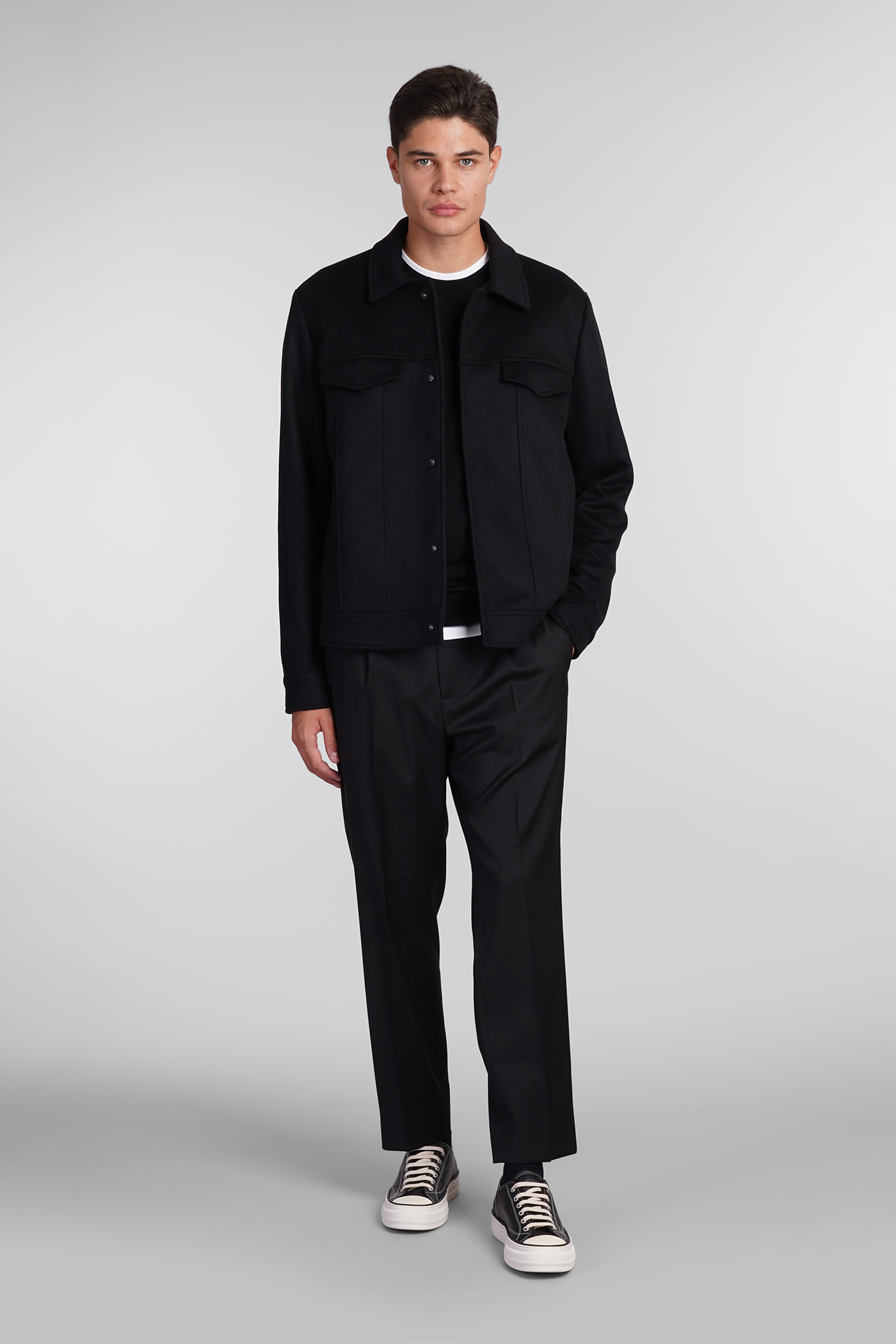 Shop Costumein Dani Casual Jacket In Black Wool