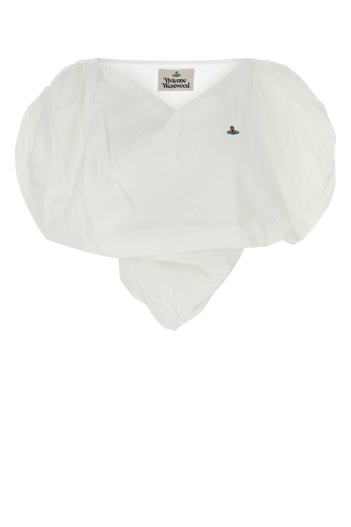 Shop Vivienne Westwood White Cotton Heart Top