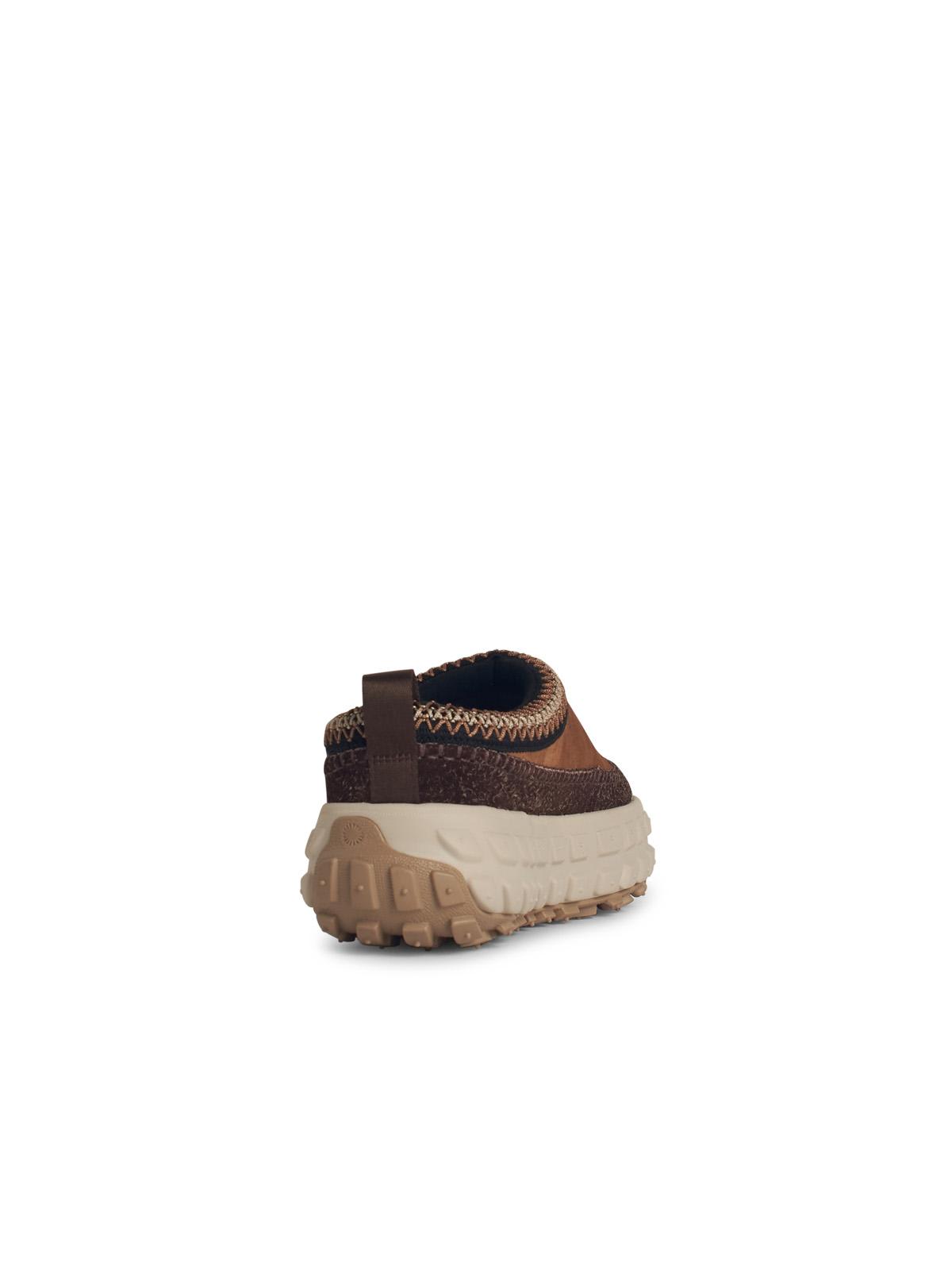 Ugg Suede Sabot With Textured Tread In Brown