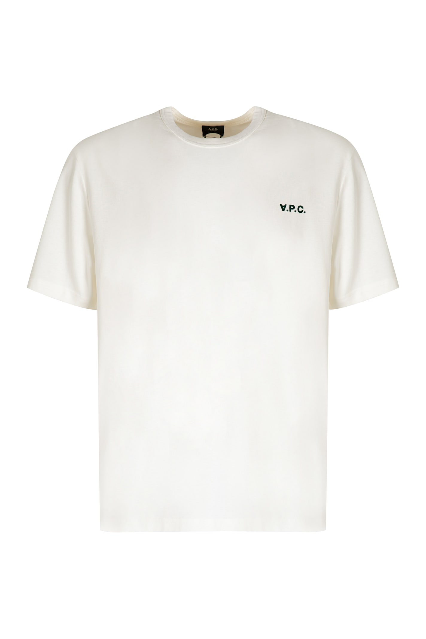 Apc A.p.c. Boxy Petit Vpc Cotton Crew-neck T-shirt In White