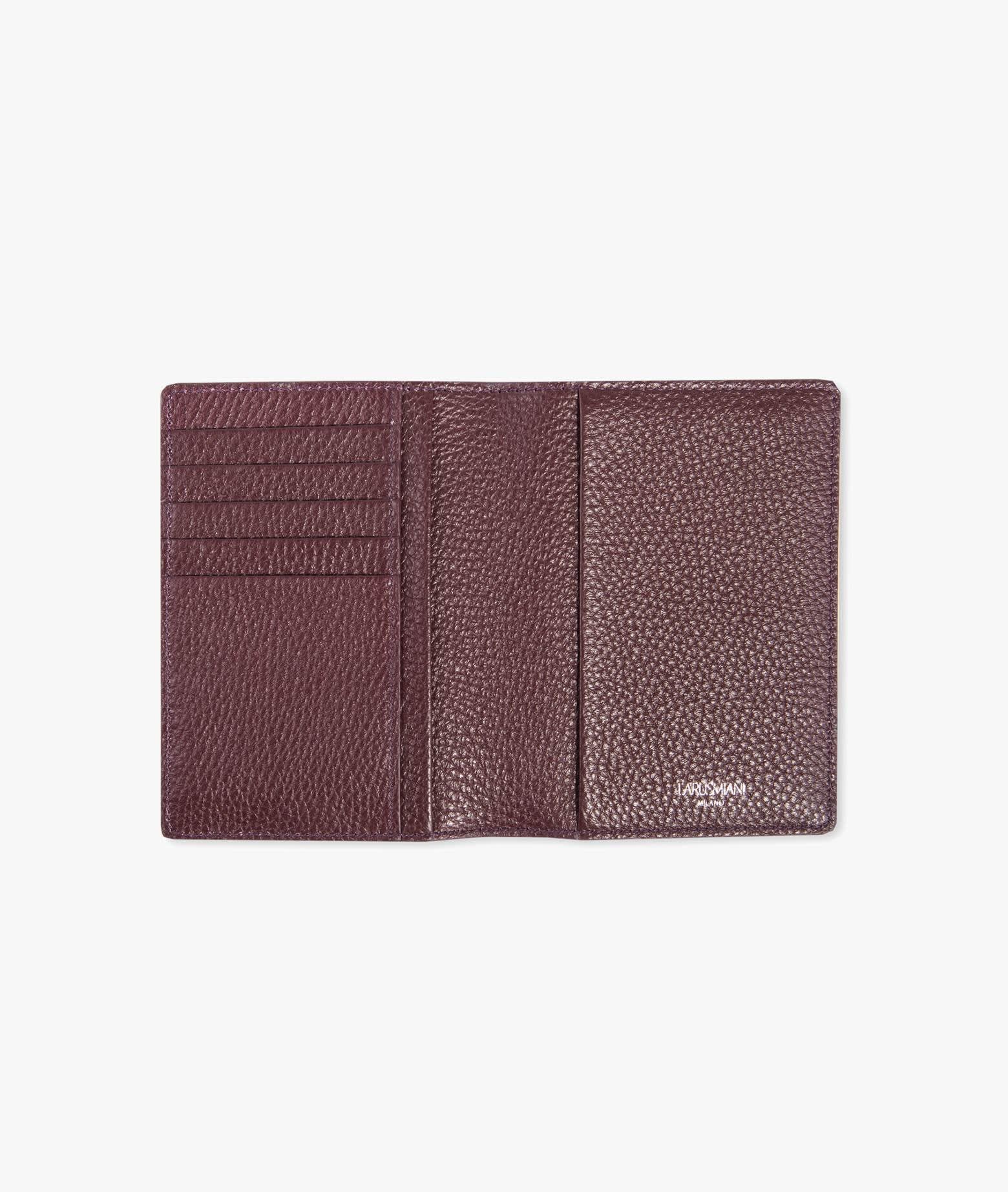 Shop Larusmiani Passport Cover Fiumicino Wallet In Darkred