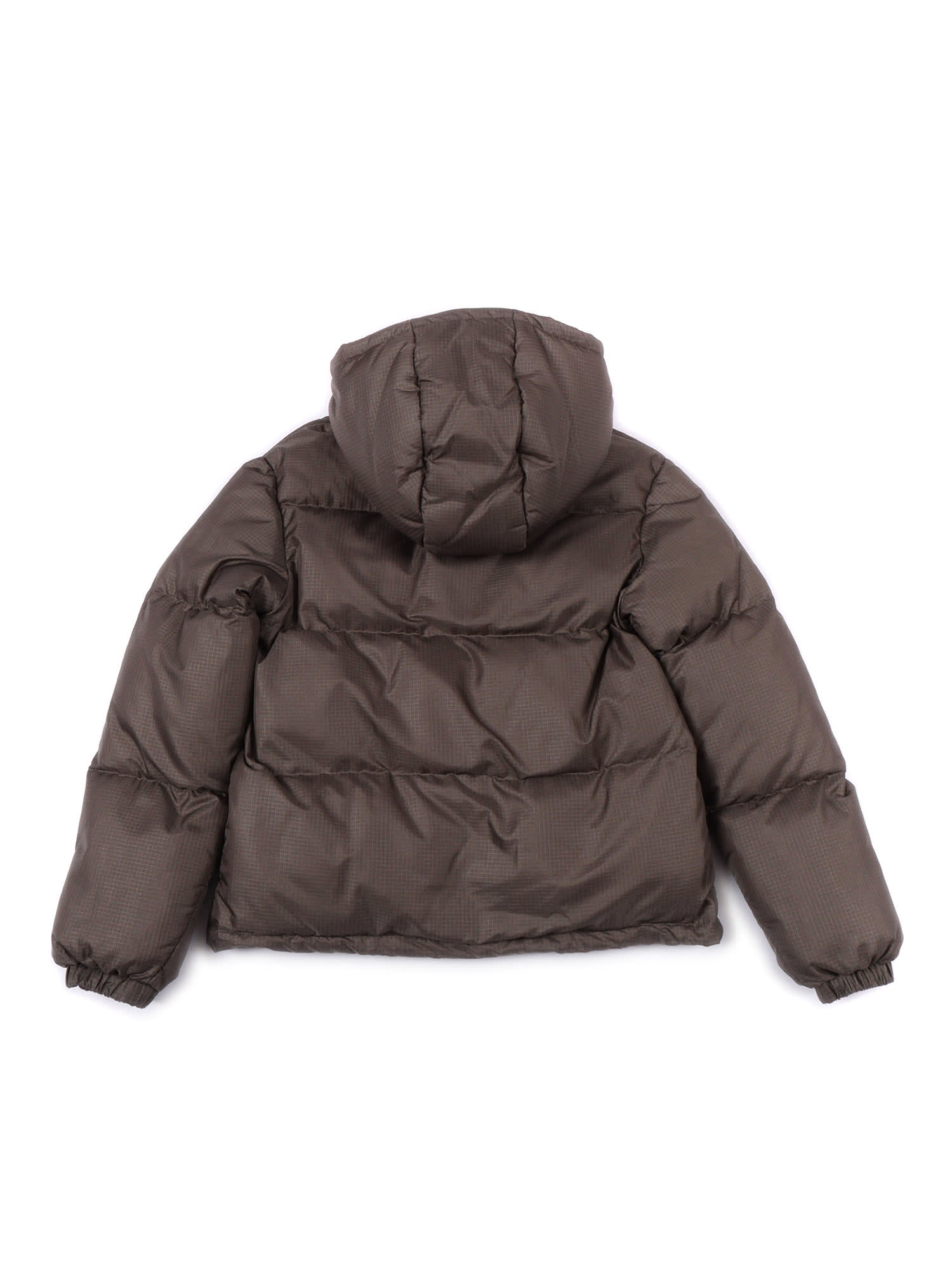 Off-white Off White Ripstop Puffer Dark Grey - Ref In Brown