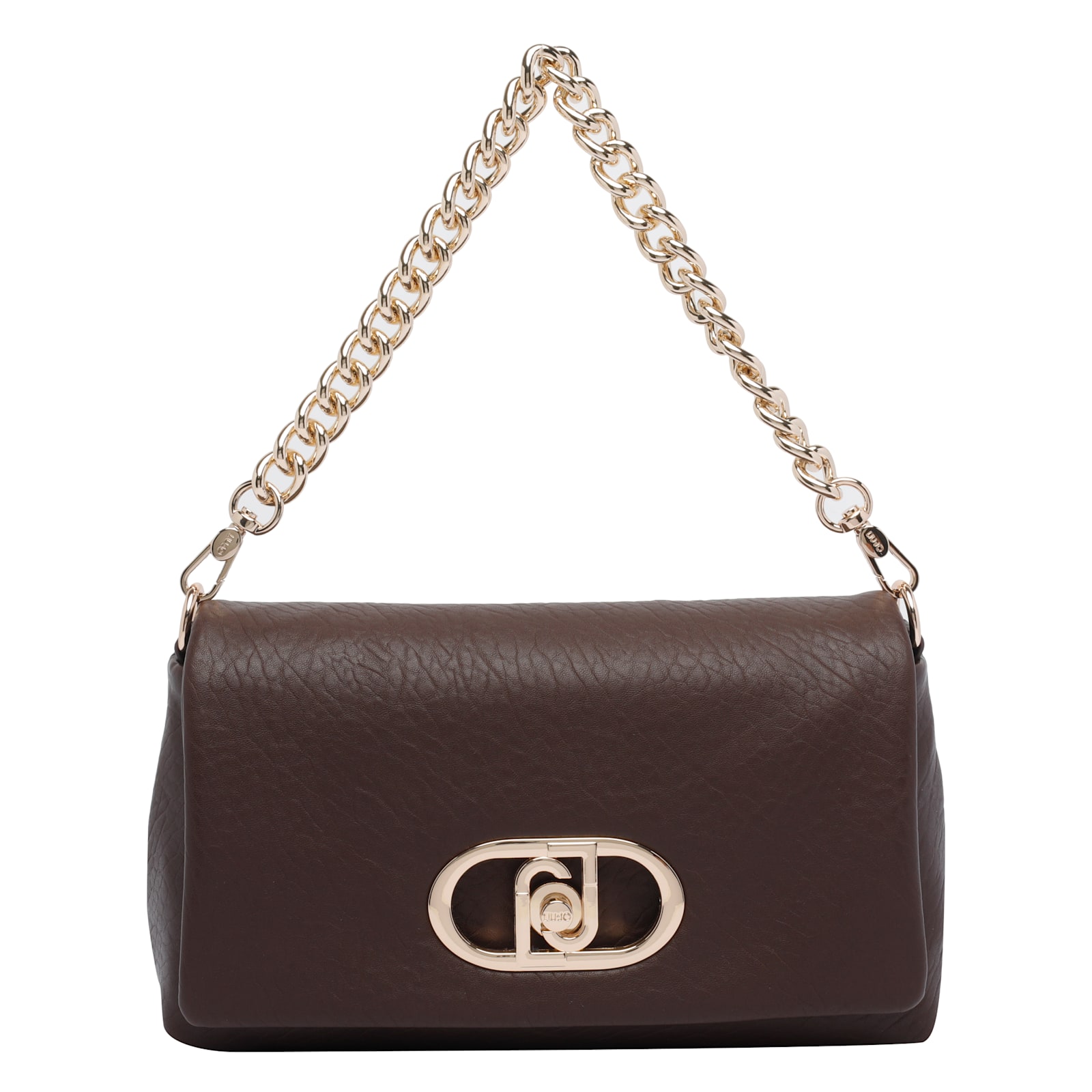 Liu •jo Versatile Shoulder Bag And Chain Strap In Brown