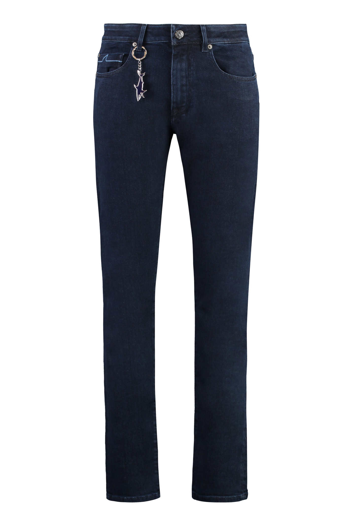 Shop Paul&amp;shark 5-pocket Slim Fit Jeans In Blue