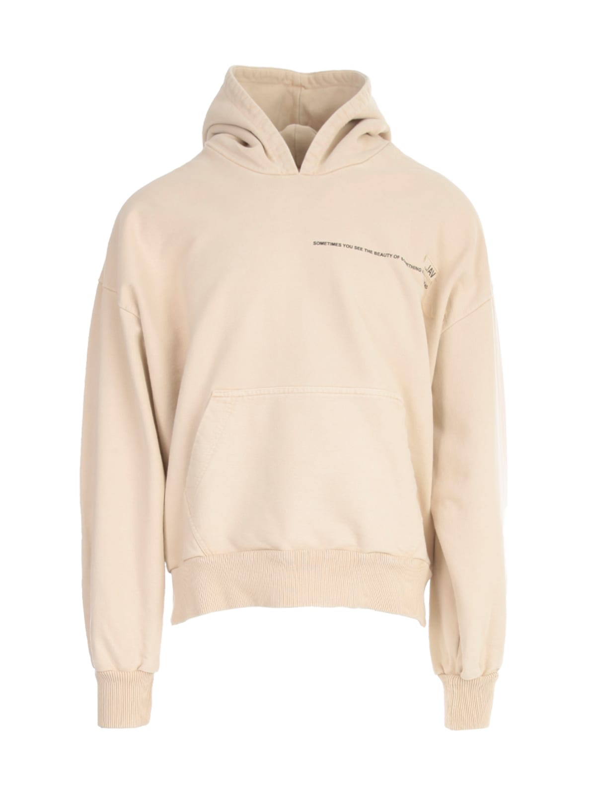 VAL KRISTOPHER BASIC LOGO HOODIE,SS21VKSS210028 WASOAT WASHED OATMEAL