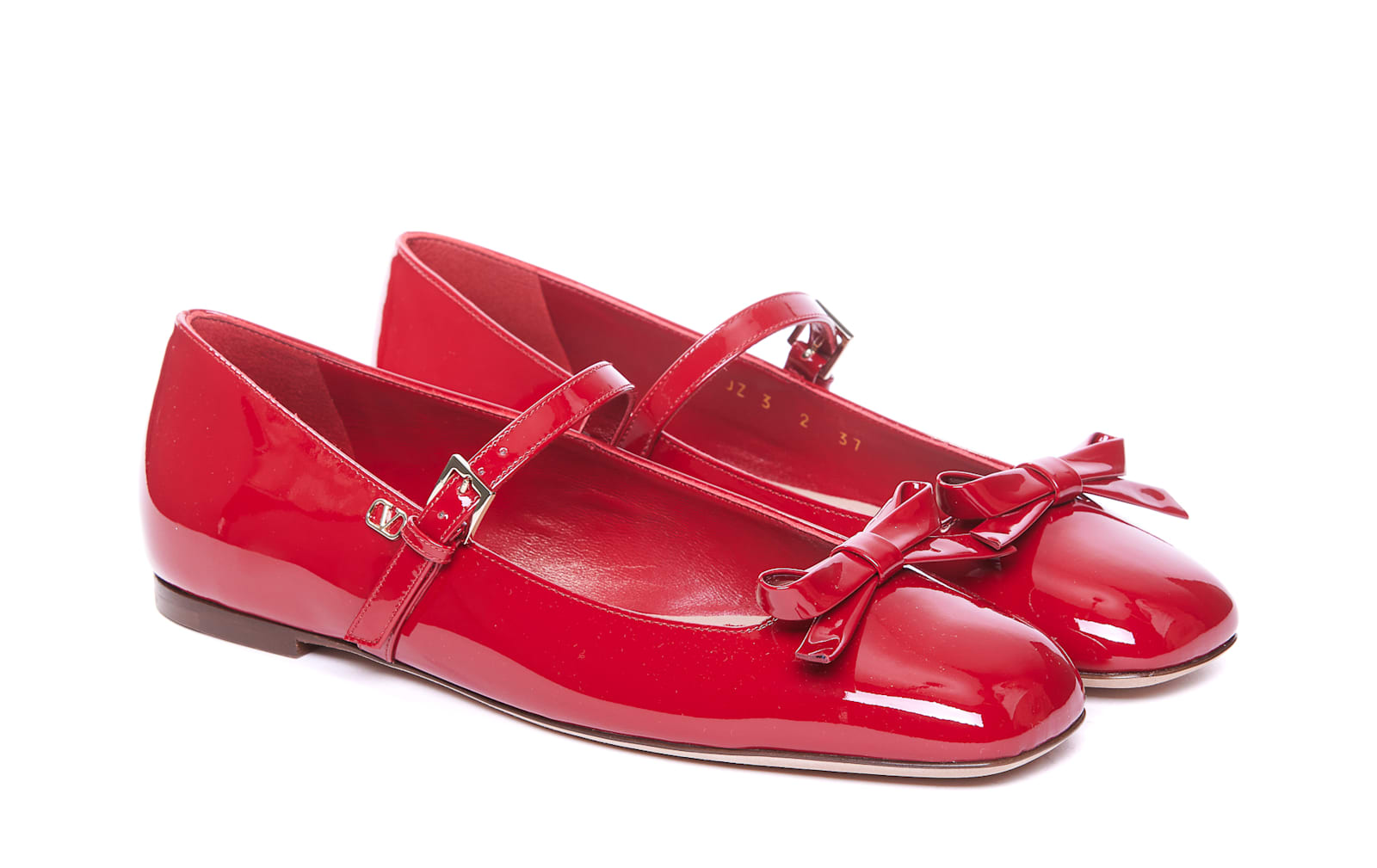 Shop Valentino Romance Ballets In Red