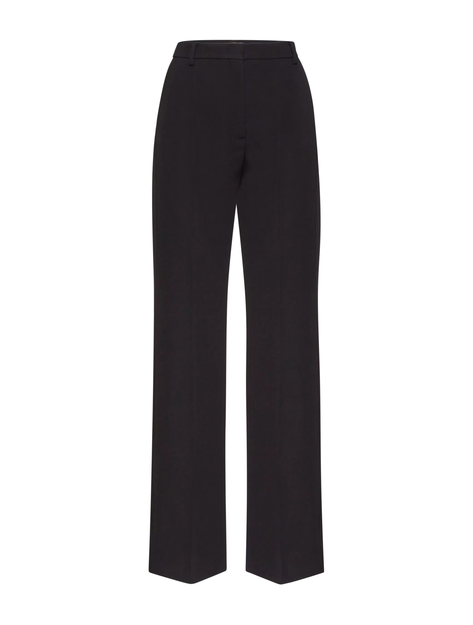Shop Valentino Pantalone Solid Grisaille In No Black
