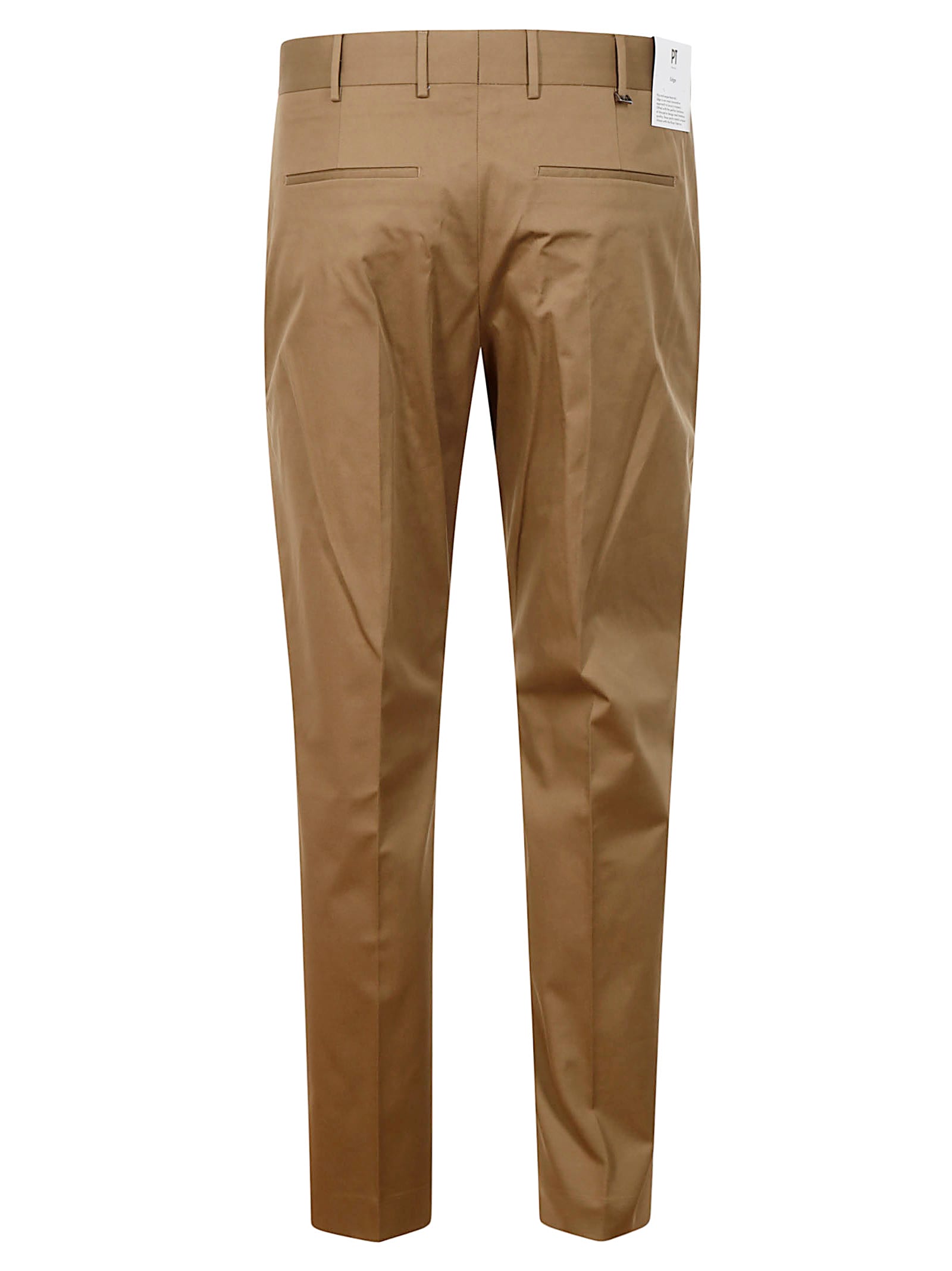 Pt Torino Cotton Trousers In Neutral